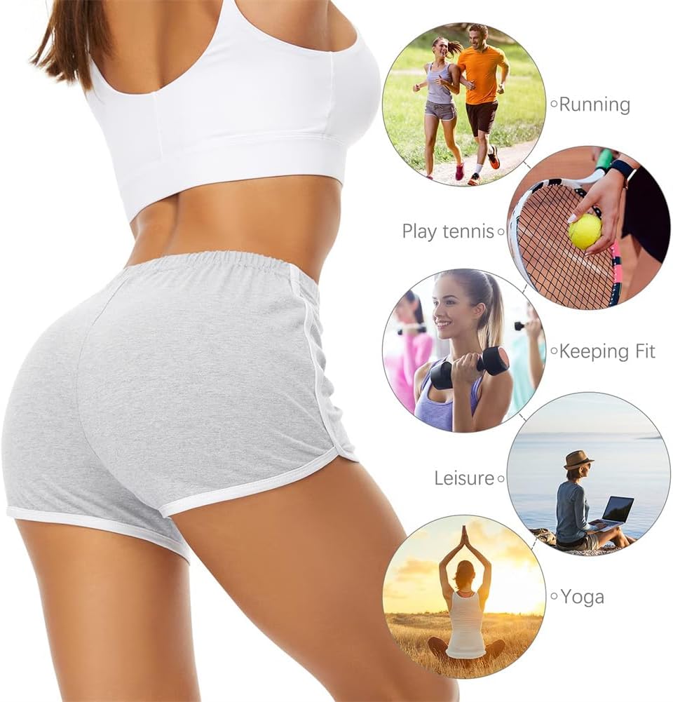 METIOUS Cotton Sports Shorts 3-Pack view 3