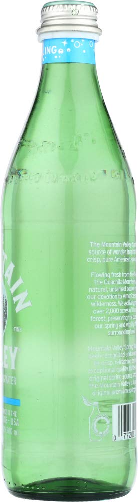 Mountain Valley Spring Water Sparkling Water Glass 24x 16.9OZ view 4