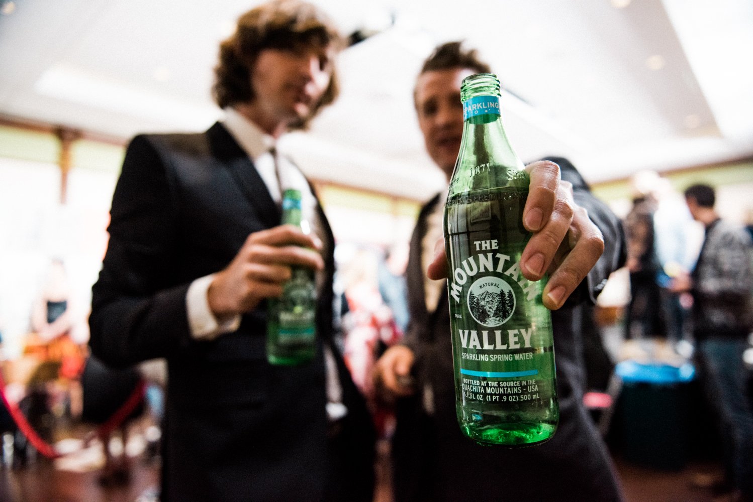 Mountain Valley Sparkling Water, 333 mL Glass Bottles (Pack of 24) view 2