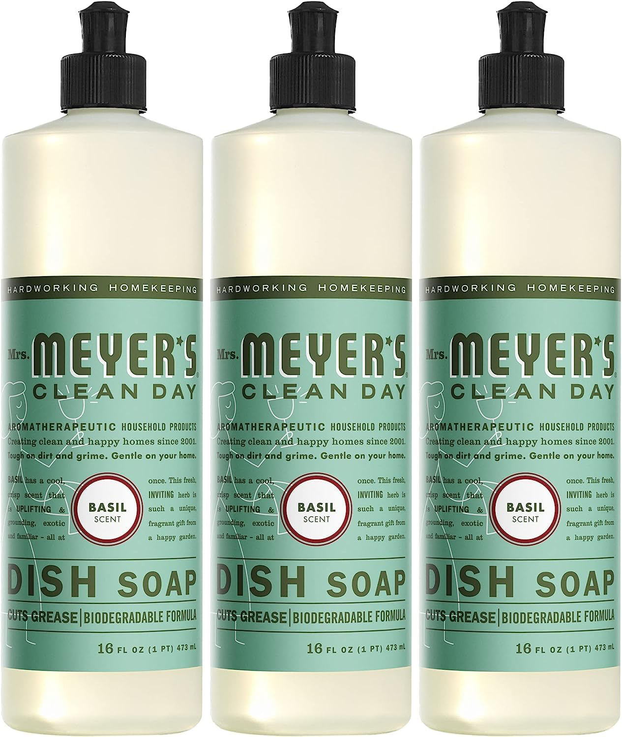 Mrs. Meyers Basil Dish Soap