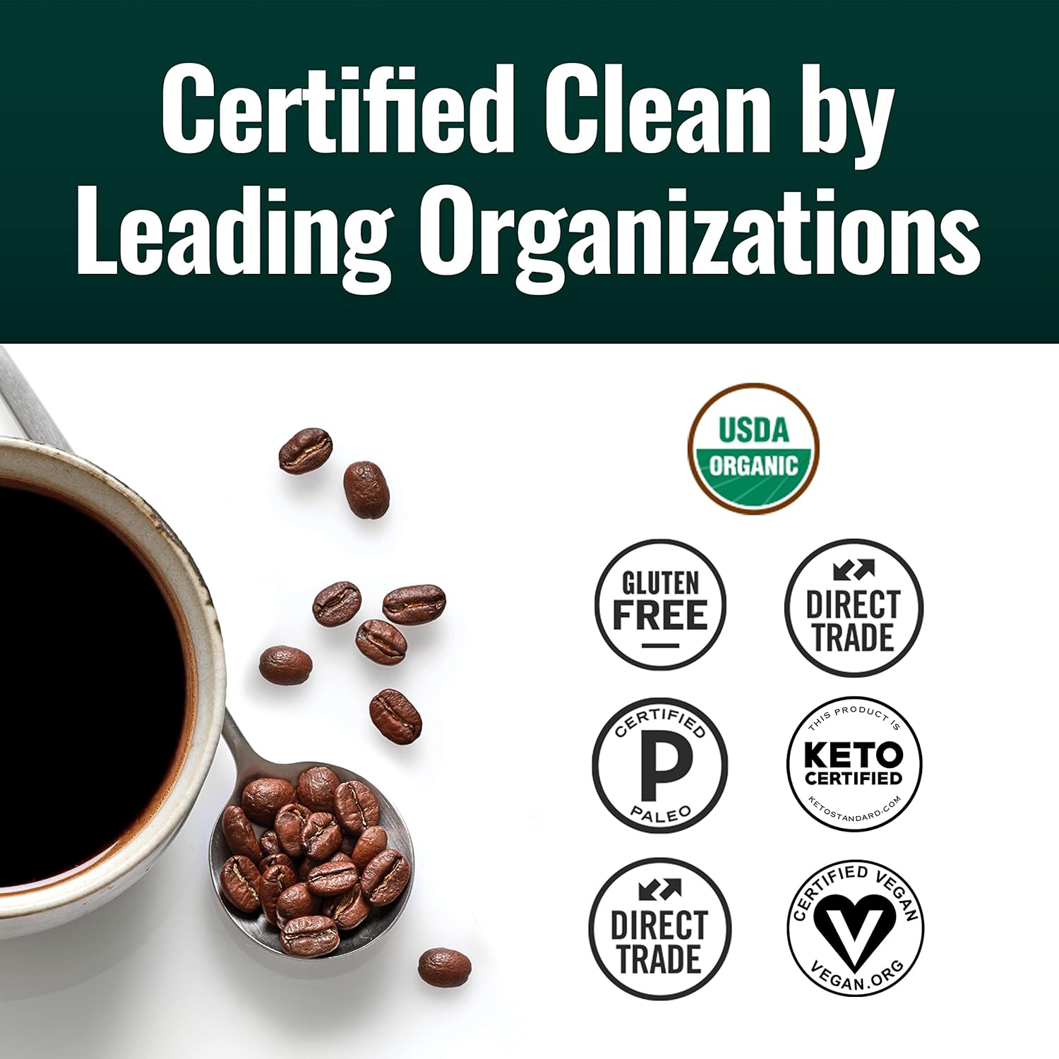Natural Force - Organic Clean Coffee Classic, Mold & Mycotoxin Free, Lab Test... view 4