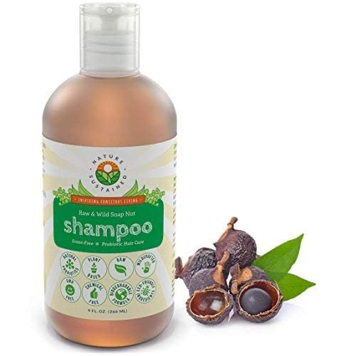 Nature Sustained Natural Shampoo - Organic, Raw & Wildcrafted with Probiotics, Hypoallergenic Natural & Sulfate Free Shampoo for Sensitive Scalp, Dry Hair, Dandruff, Eczema & Psoriasis, 9oz, Original view 2