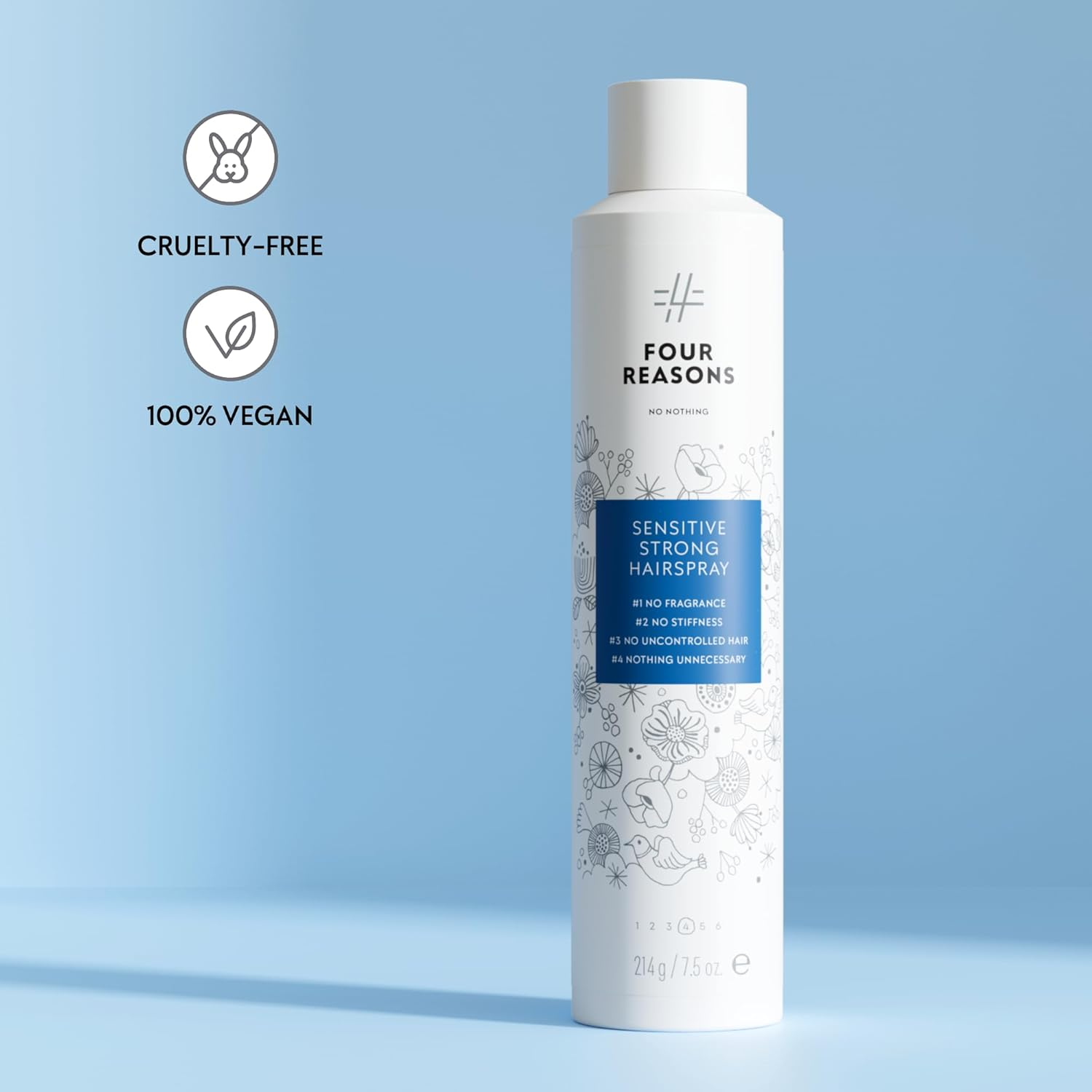 No nothing Fragrance-Free Strong Hold Hairspray view 3