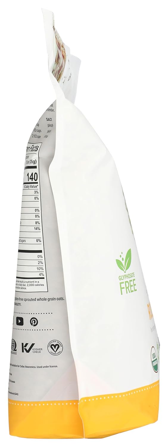 ONE DEGREE ORGANIC FOODS Organic Sprouted Rolled Oats, 45 OZ view 4