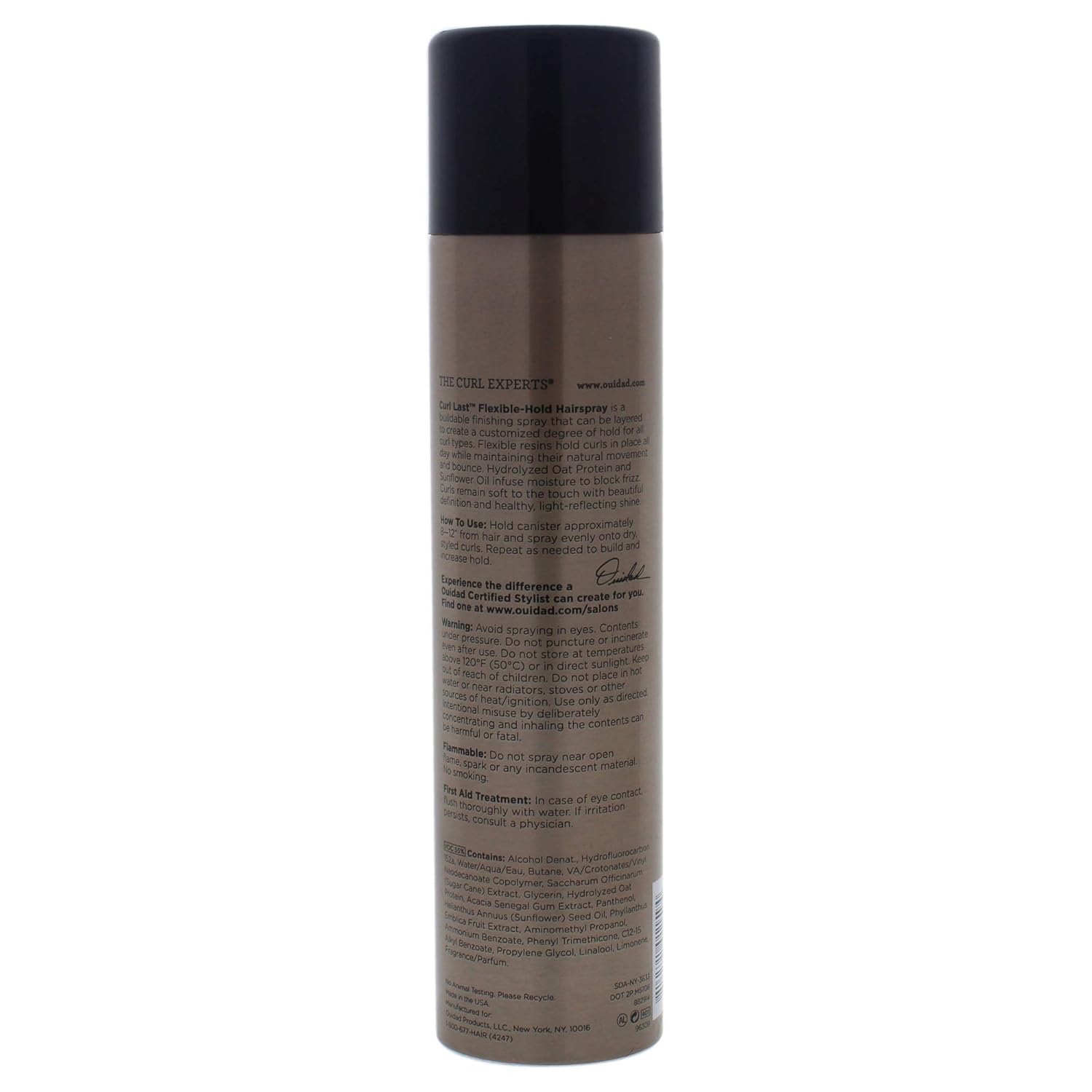 OUIDAD Curl Last Flexible-Hold Hairspray, 9 oz view 2