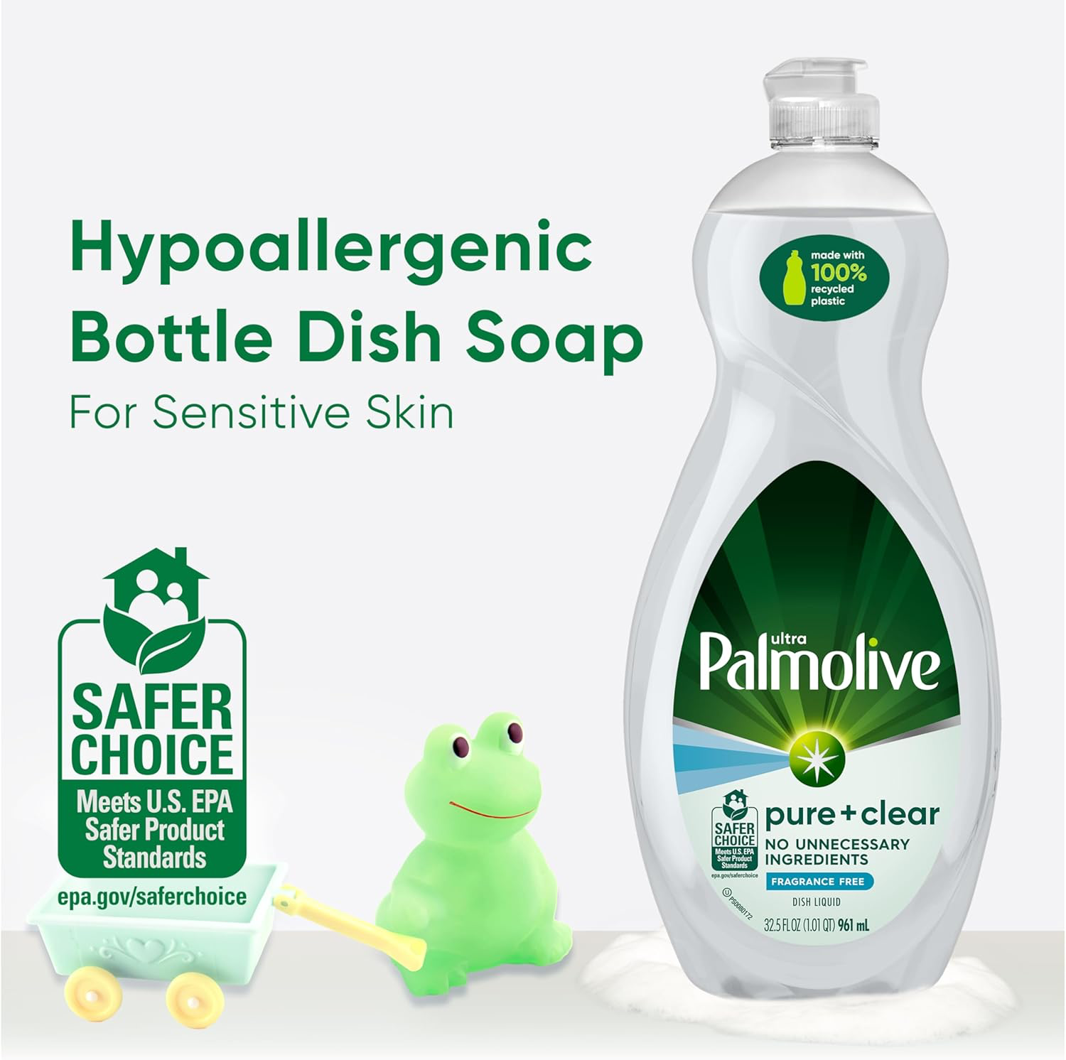 Palmolive Ultra Dishwashing Liquid, Pure + Clear view 2