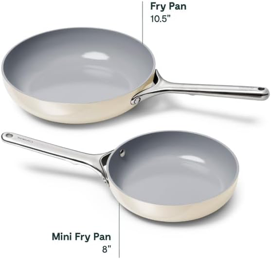 Caraway Mini Fry Pan 8" - Cream view 3