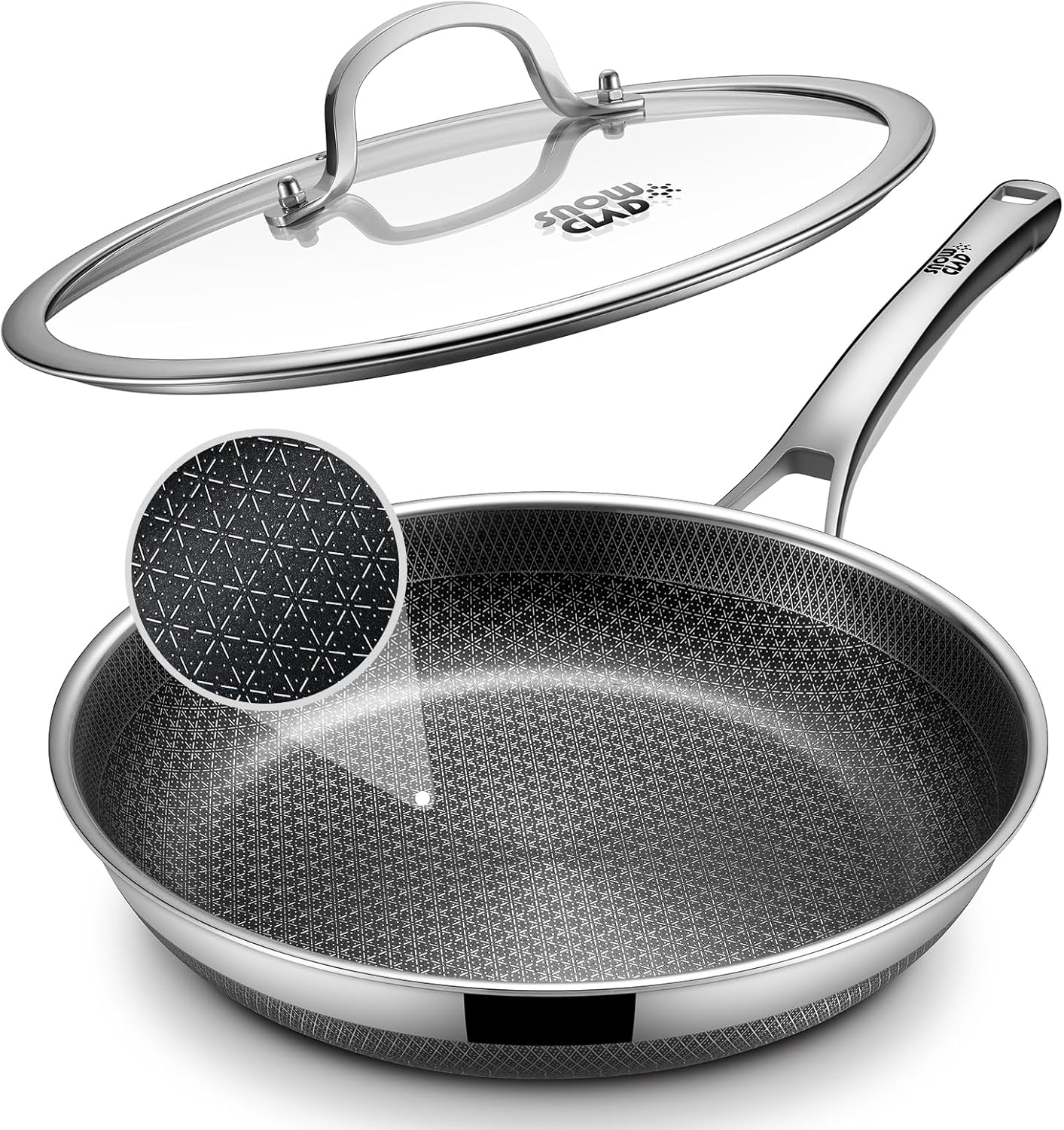 Hybrid Frying Pan 12" with Lid
