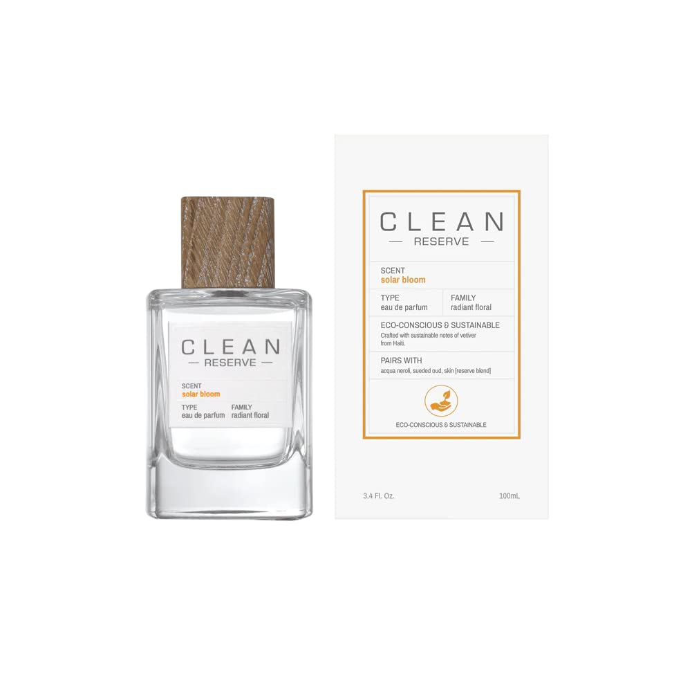 CLEAN RESERVE Solar Bloom Eau de Parfum, Eco-Conscious & Sustainable Spray Fragrance, Vegan, Phthalate-Free, & Paraben-Free view 2