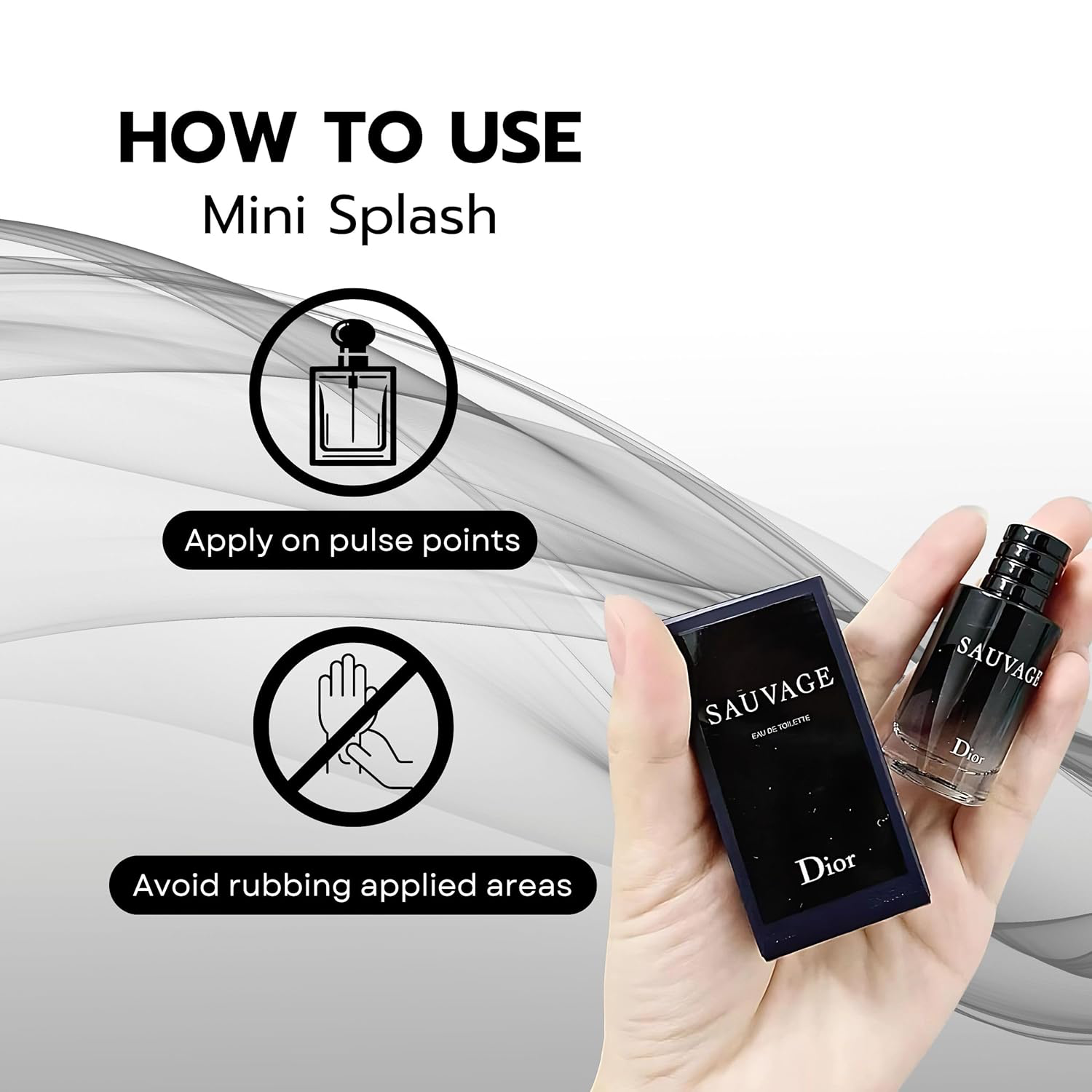 Dior Sauvage Perfume for Men Mini EDT Splash, 0.34 Ounce view 4