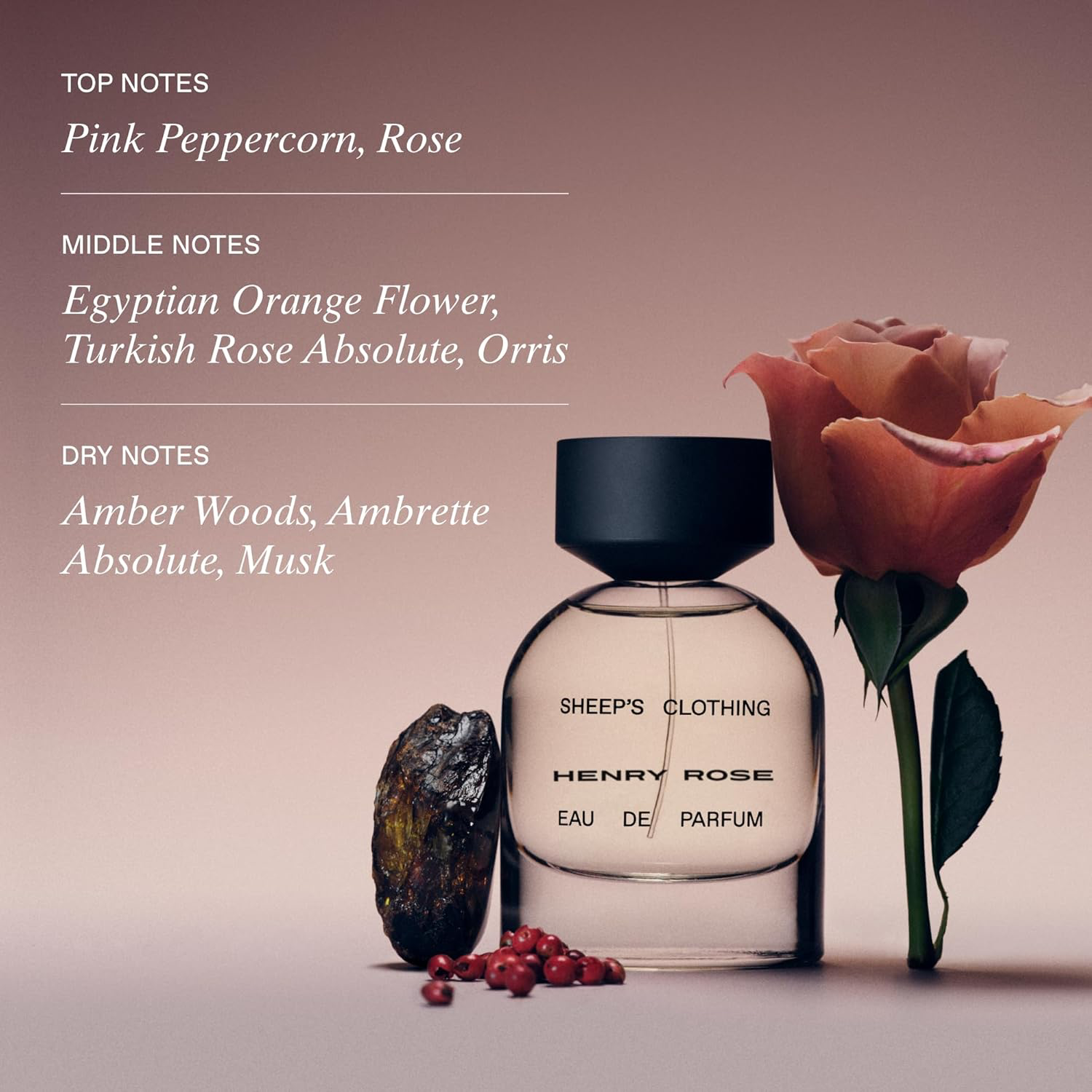 Henry Rose Perfumes for Women & Men - Gender-Inclusive, Woody & Floral Fragrance with Rose Absolute & Amber - EWG Verified, Cruelty-Free, Sustainable Packaging - Sheep's Clothing (1.7 fl oz) view 2
