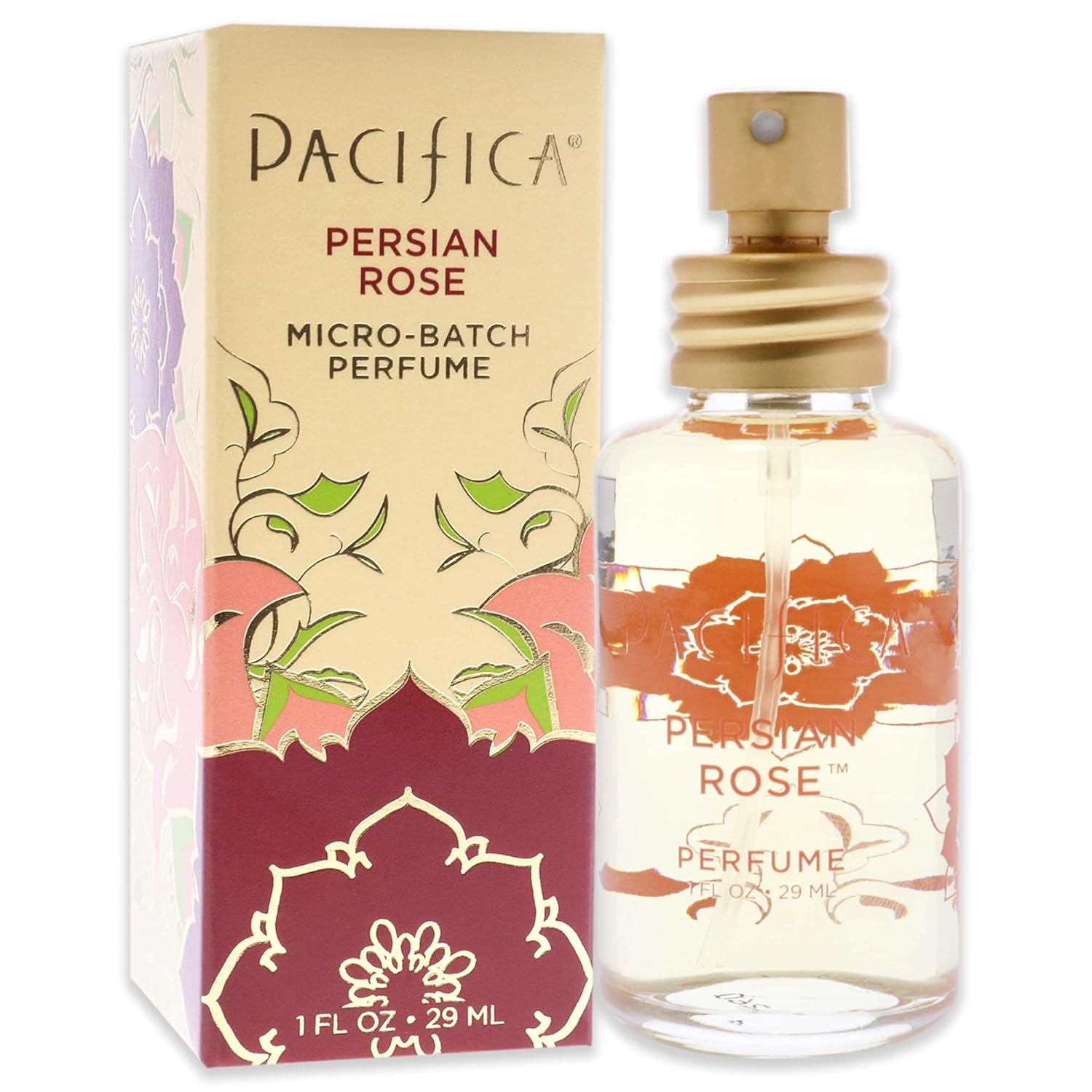 Pacifica Beauty, Persian Rose Clean Fragrance Spray Perfume, Made with Natural & Essential Oils, Fresh Rose Scent, Vegan + Cruelty Free, Phthalate-Free, Paraben-Free, Gifts for Her, 29 ml. 1 fl. oz view 3