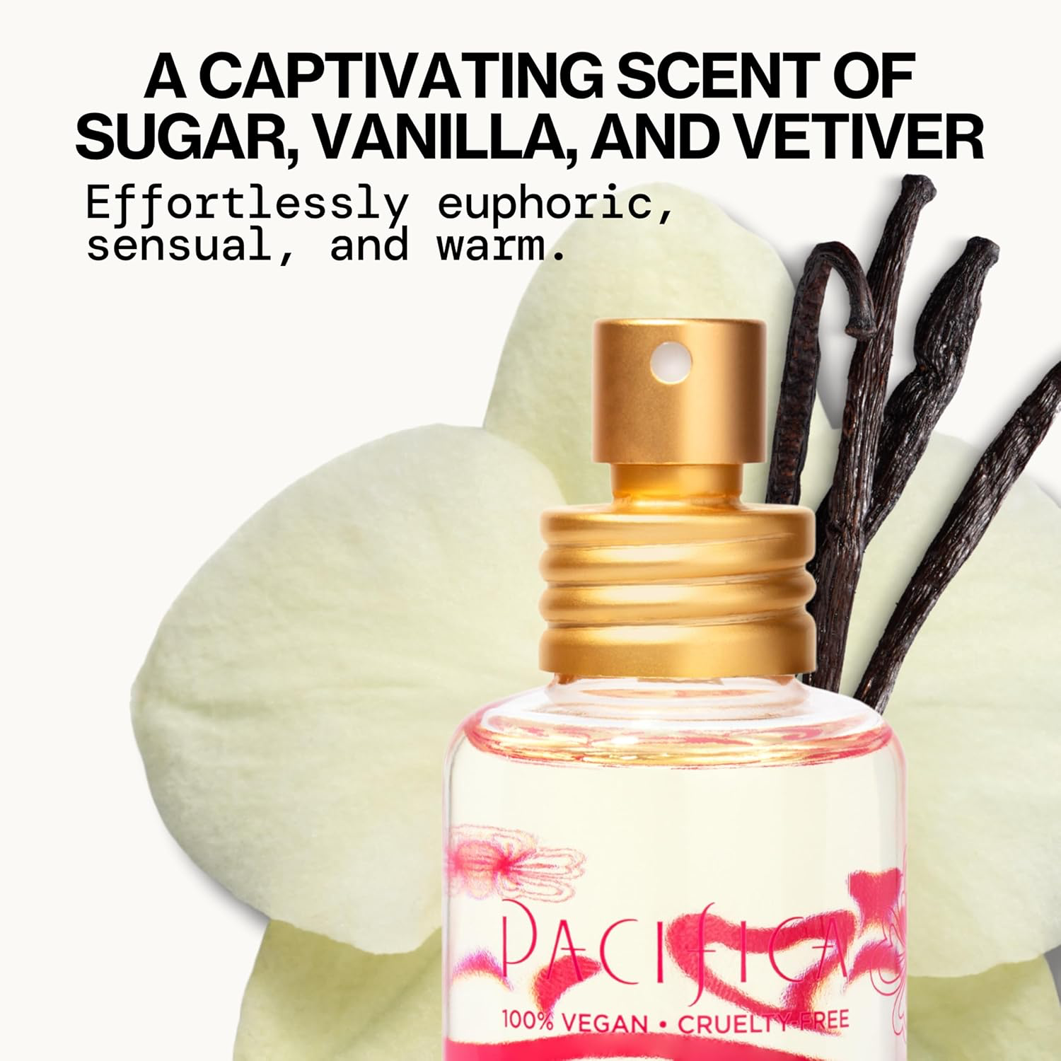 Pacifica Island Vanilla Perfume – Clean Vanilla Fragrance for Women - Warm Tropical Aroma - Long-Lasting Clean Beauty Non Toxic Scent, Vegan & Cruelty-Free, 1 oz Travel-Friendly Spray view 2