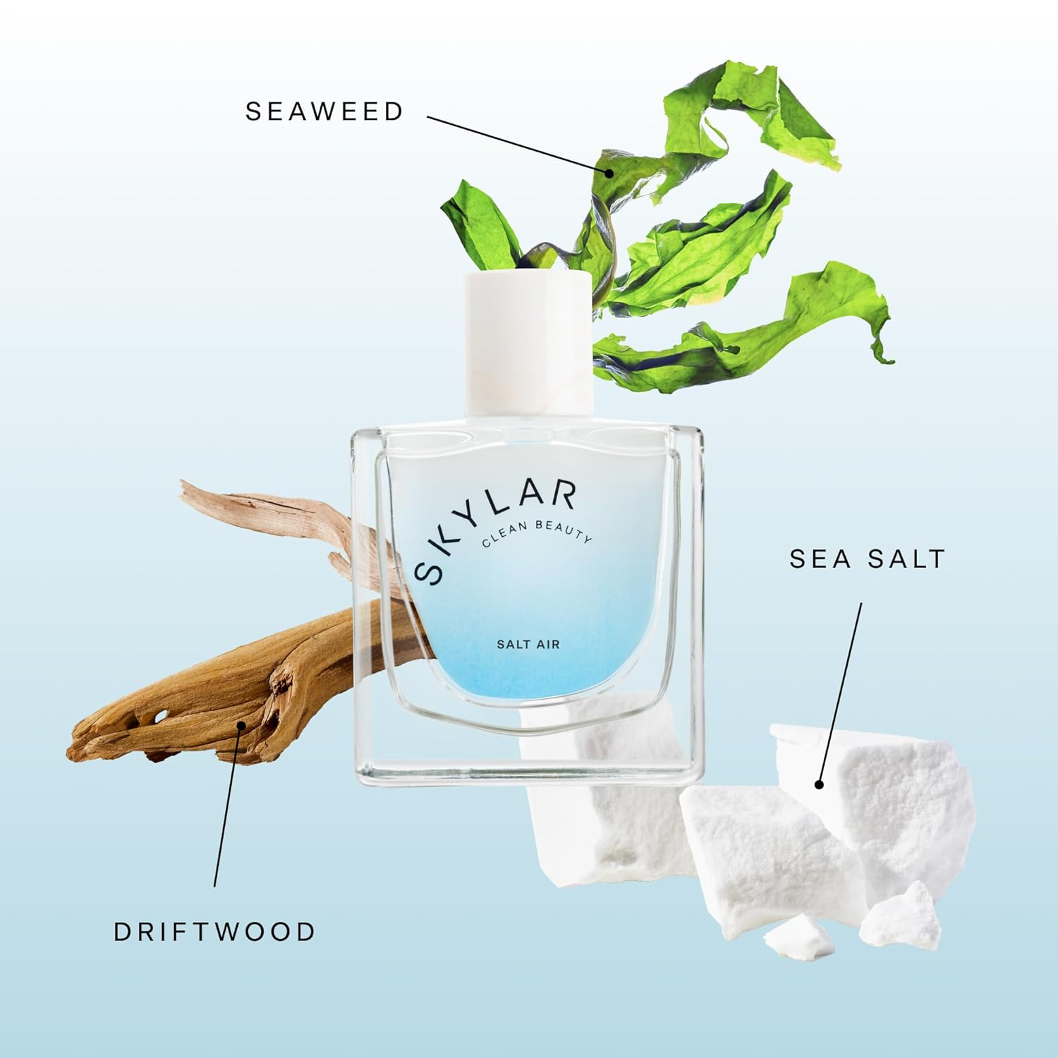 Skylar Salt Air Eau de Parfum - Hypoallergenic & Clean Perfume for Women & Men, Vegan & Safe for Sensitive Skin - Fresh Perfume with Notes of Driftwood, Sea Salt & Seaweed - 50mL /1.7 Fl oz view 3