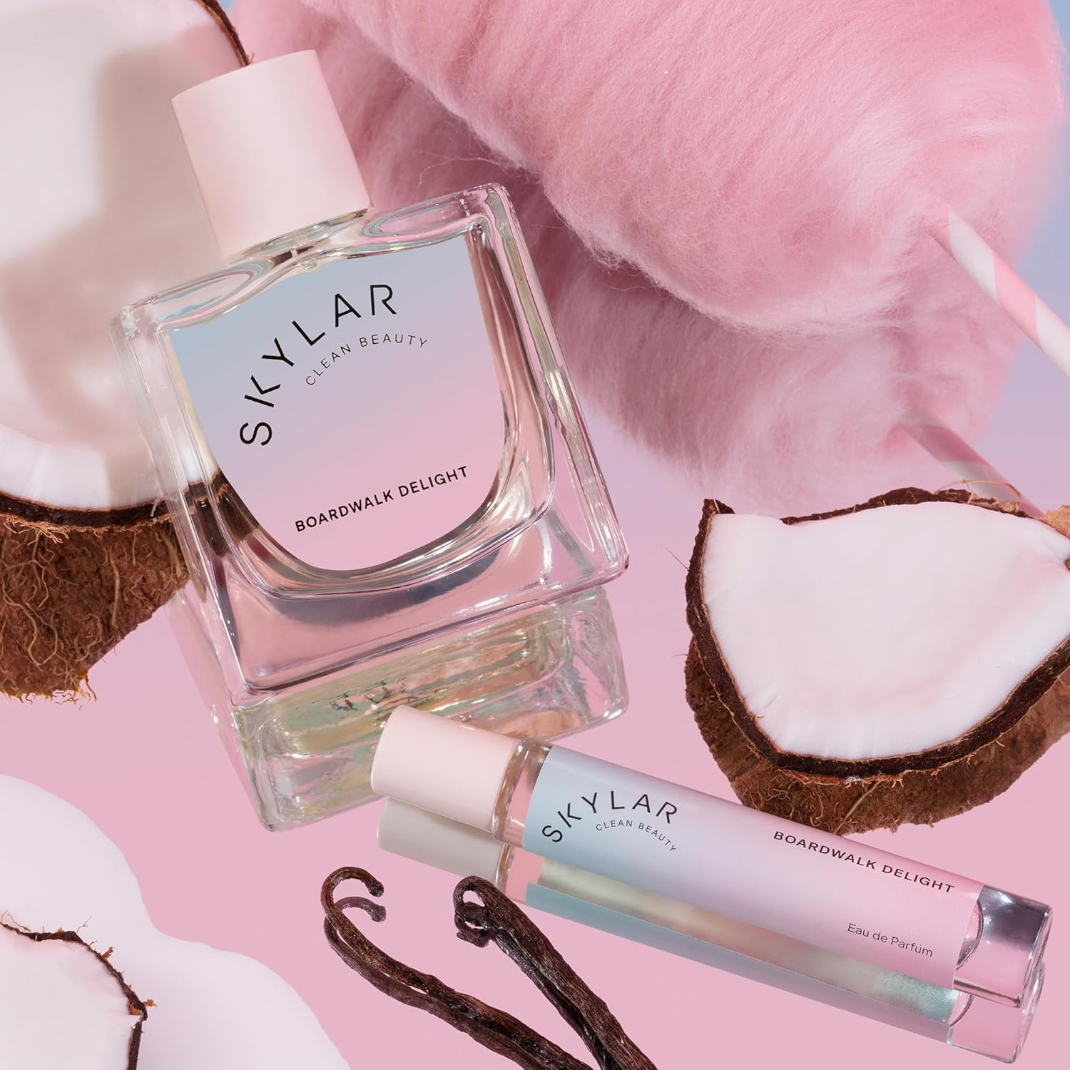 Skylar Boardwalk Delight Eau de Parfum - Hypoallergenic & Clean Perfume for Women & Men, Vegan & Safe for Sensitive Skin - Notes of Cotton Candy, Vanilla & Coconut Milk - 50mL /1.7 Fl oz view 4