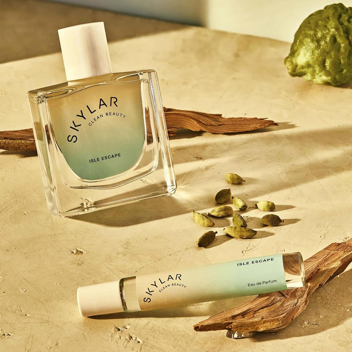 Skylar Isle Escape Eau de Parfum - Hypoallergenic & Clean Perfume for Women & Men, Vegan & Safe for Sensitive Skin - Fresh Perfume with Notes of Bergamot, Cardamom & Sandalwood - 50mL /1.7 Fl oz view 4