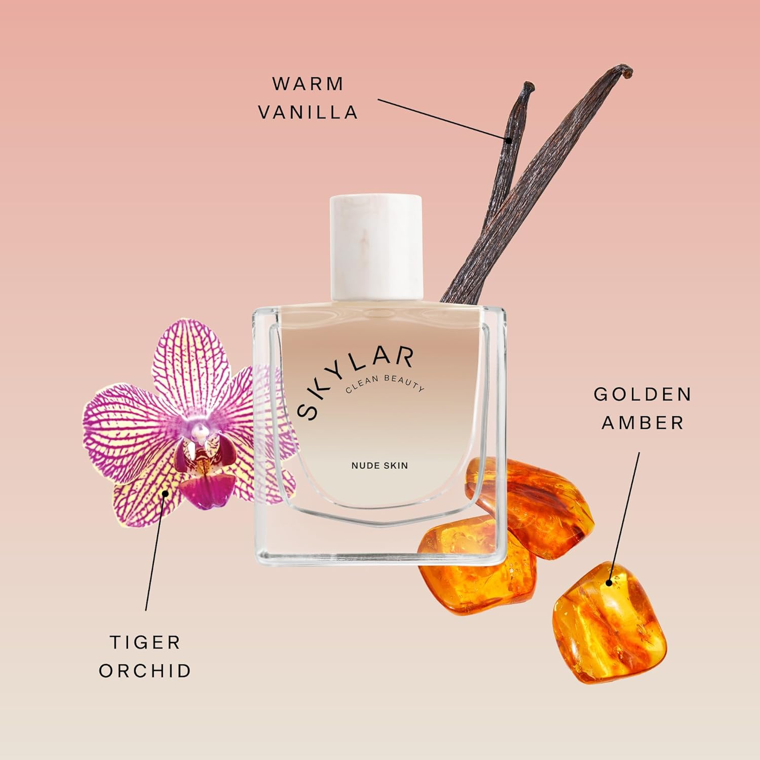 Skylar Nude Skin Eau de Parfum - Hypoallergenic & Clean Perfume for Women & Men, Vegan & Safe for Sensitive Skin, Notes of Pineapple, Vanilla, Coconut- 50mL /1.7 Fl oz view 3