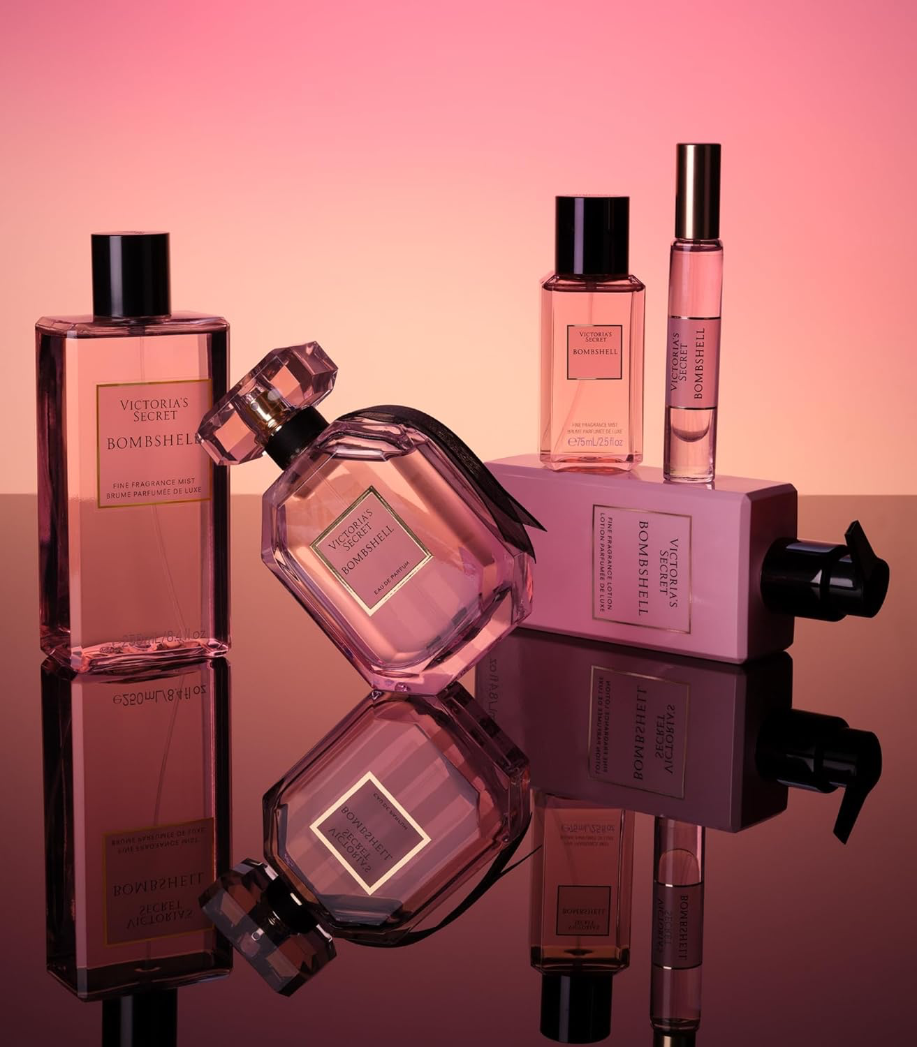 Victoria's Secret Bombshell Mini Fragrance Mist, Notes of Purple Passion Fruit, Shangri-La Peony & Vanilla Orchid, Travel Size Body Spray for Women (2.5 oz) view 3