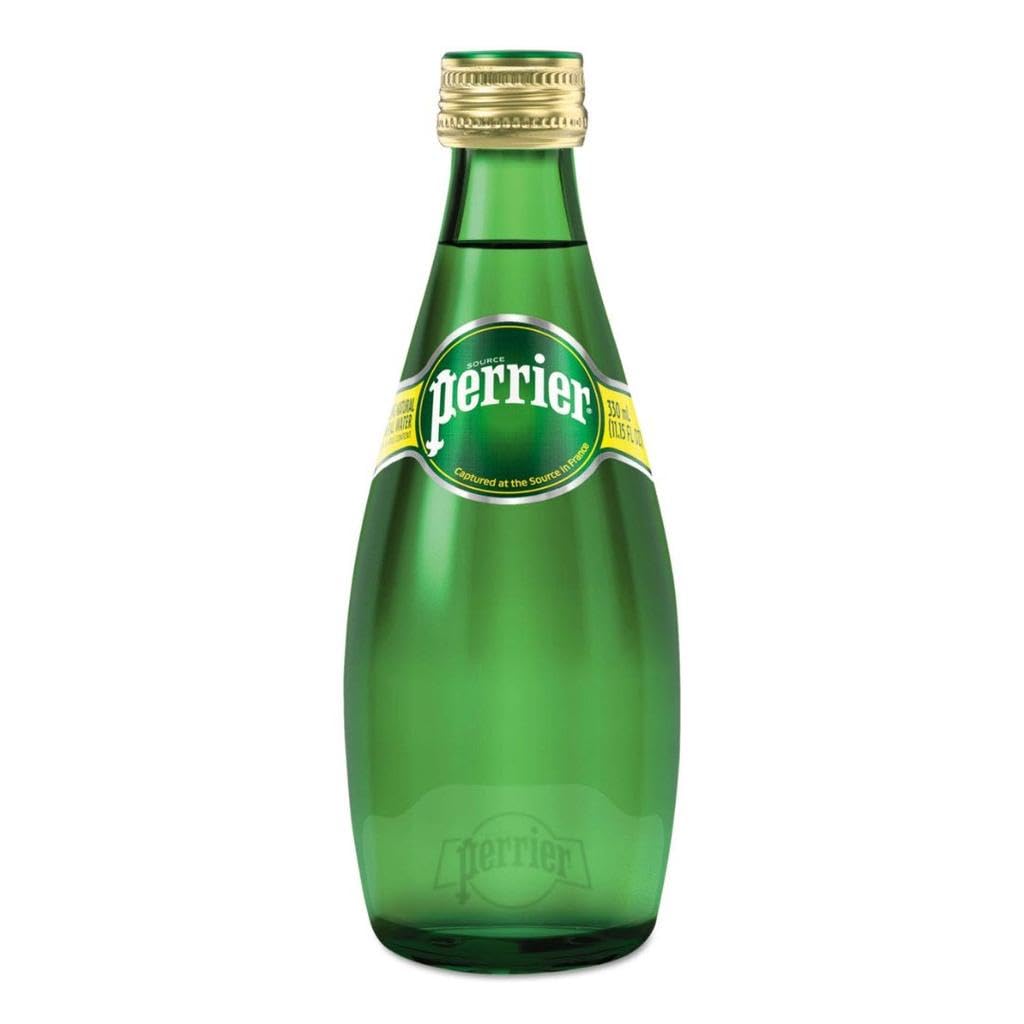 Perrier Sparkling Natural Mineral Water, 11 Oz Glass Bottle (Pack of 12, Total of 132 Fl Oz)
