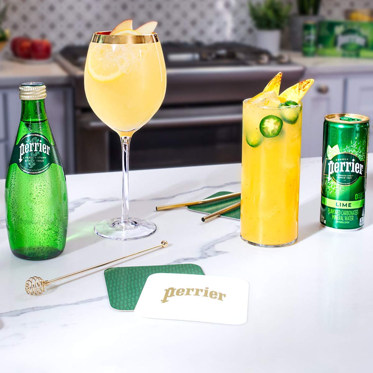 Perrier Carbonated Mineral Water, Original, 25.3 Fl Oz Glass Bottle (Pack of 6) view 3