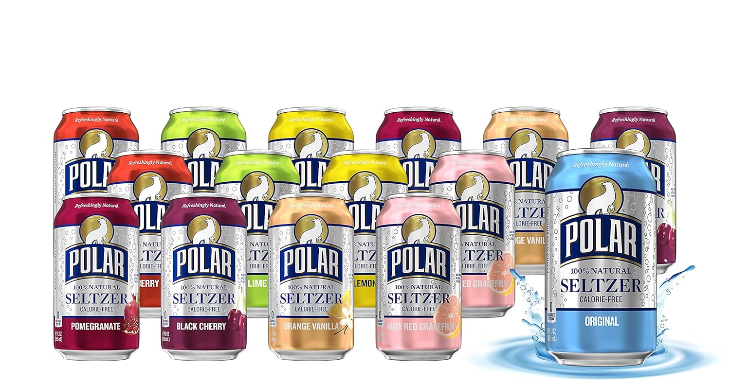 Polar Beverages All Flavor Variety Pack, 12 fl oz (Pack of 15)