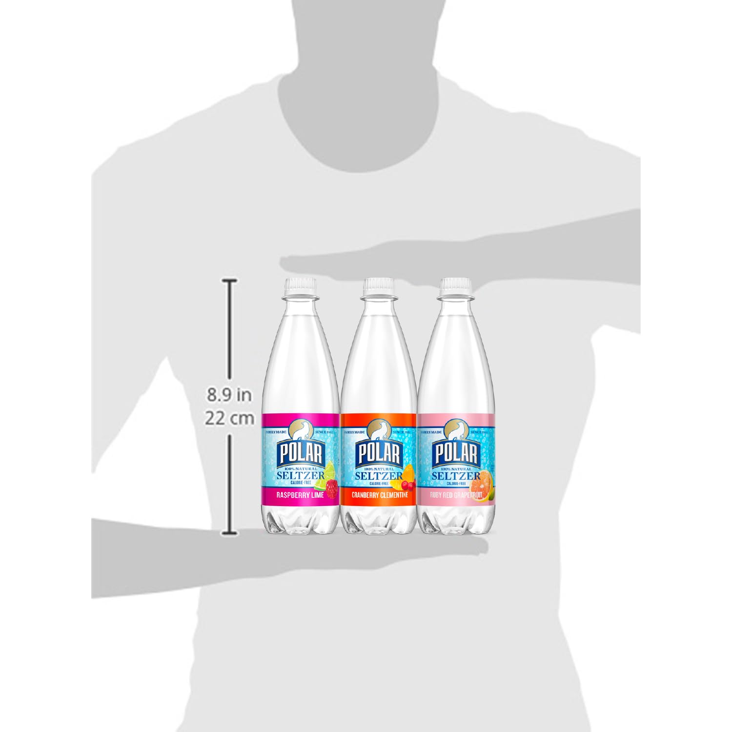 Polar Seltzer Citrus Berry Variety Pack, 20 fl oz bottles (Pack of 12) view 4