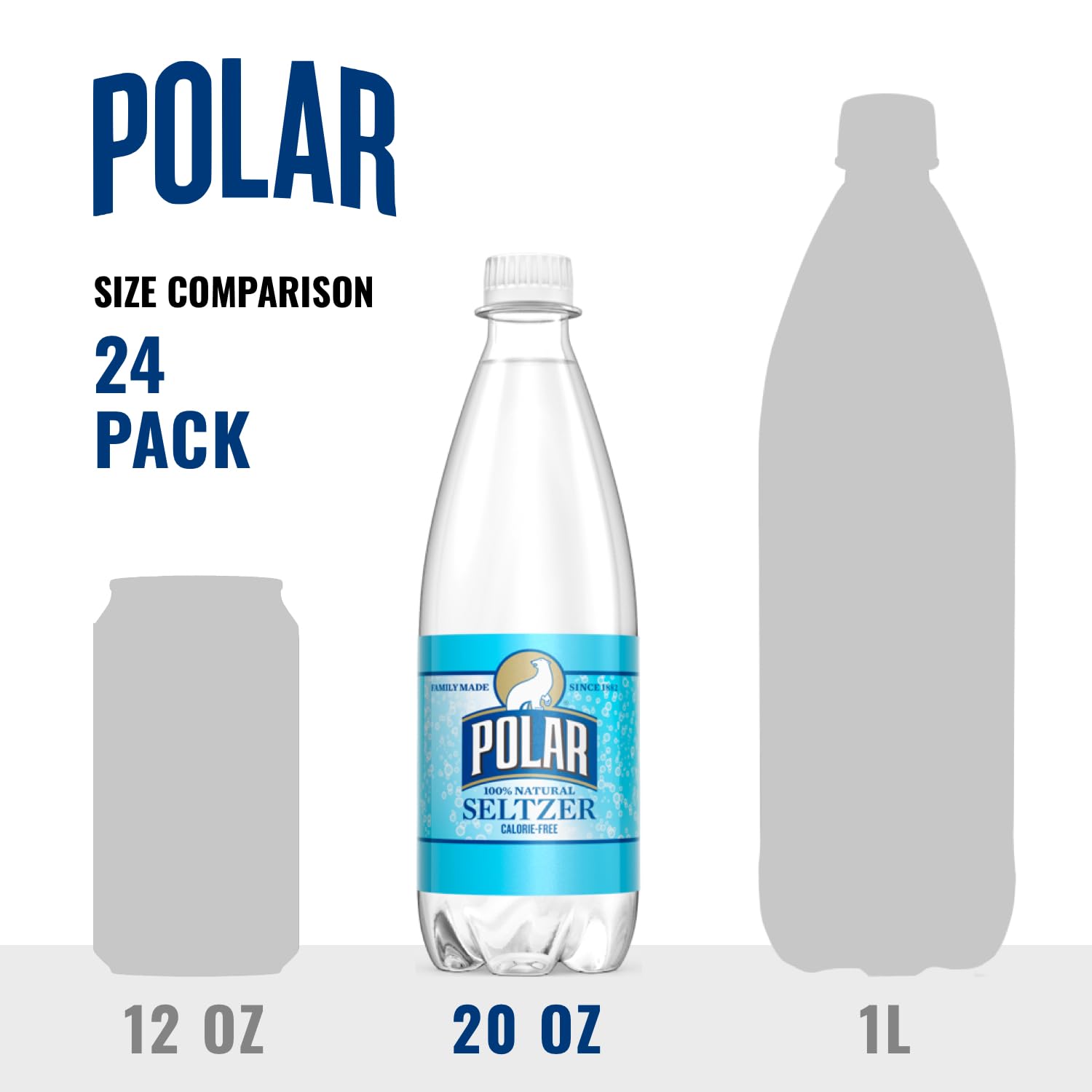 Polar Seltzer Original Flavored, 20 fl oz bottles (Pack of 12) view 3