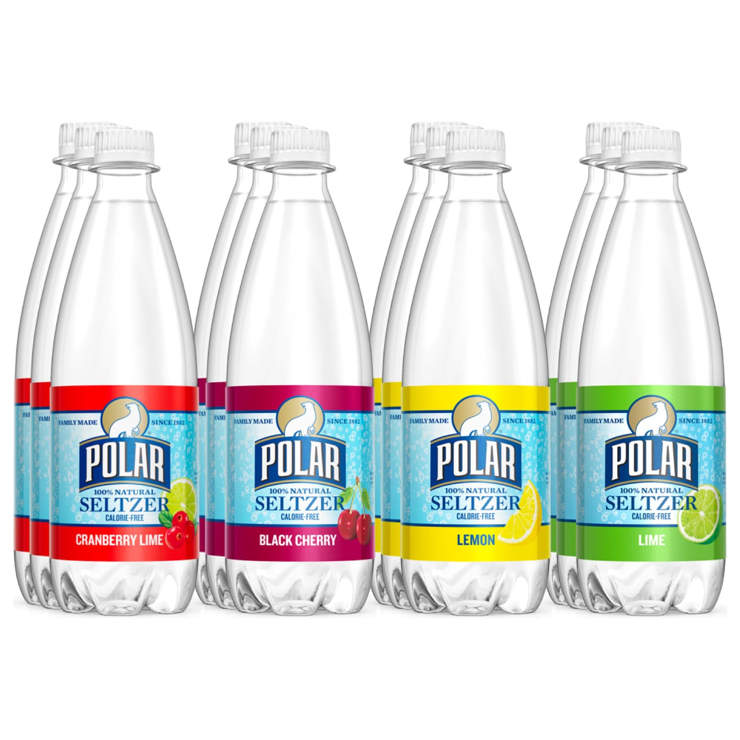 Polar Beverages Seltzer Variety Pack, 20 fl oz (Pack of 12)