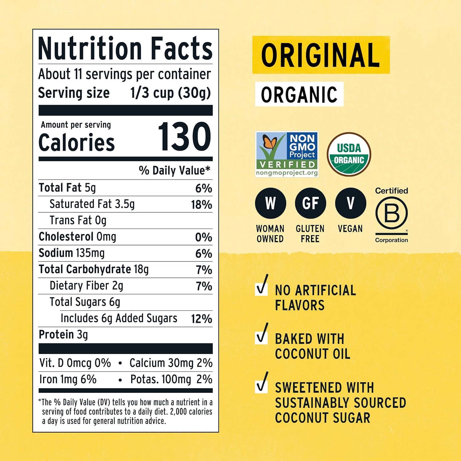 Purely Elizabeth, Organic Original, Ancient Grain Granola, Gluten-Free, Non-GMO (12oz Bag) view 2