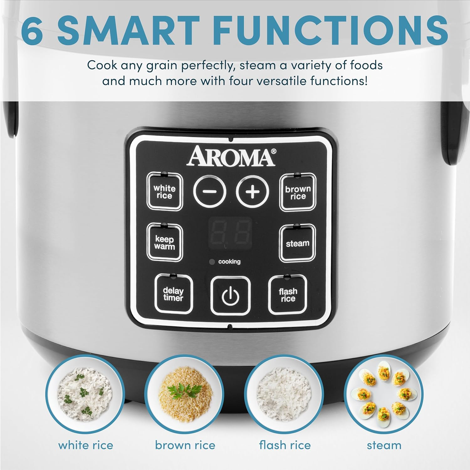 AROMA Digital Rice Cooker - 8 Cup view 4