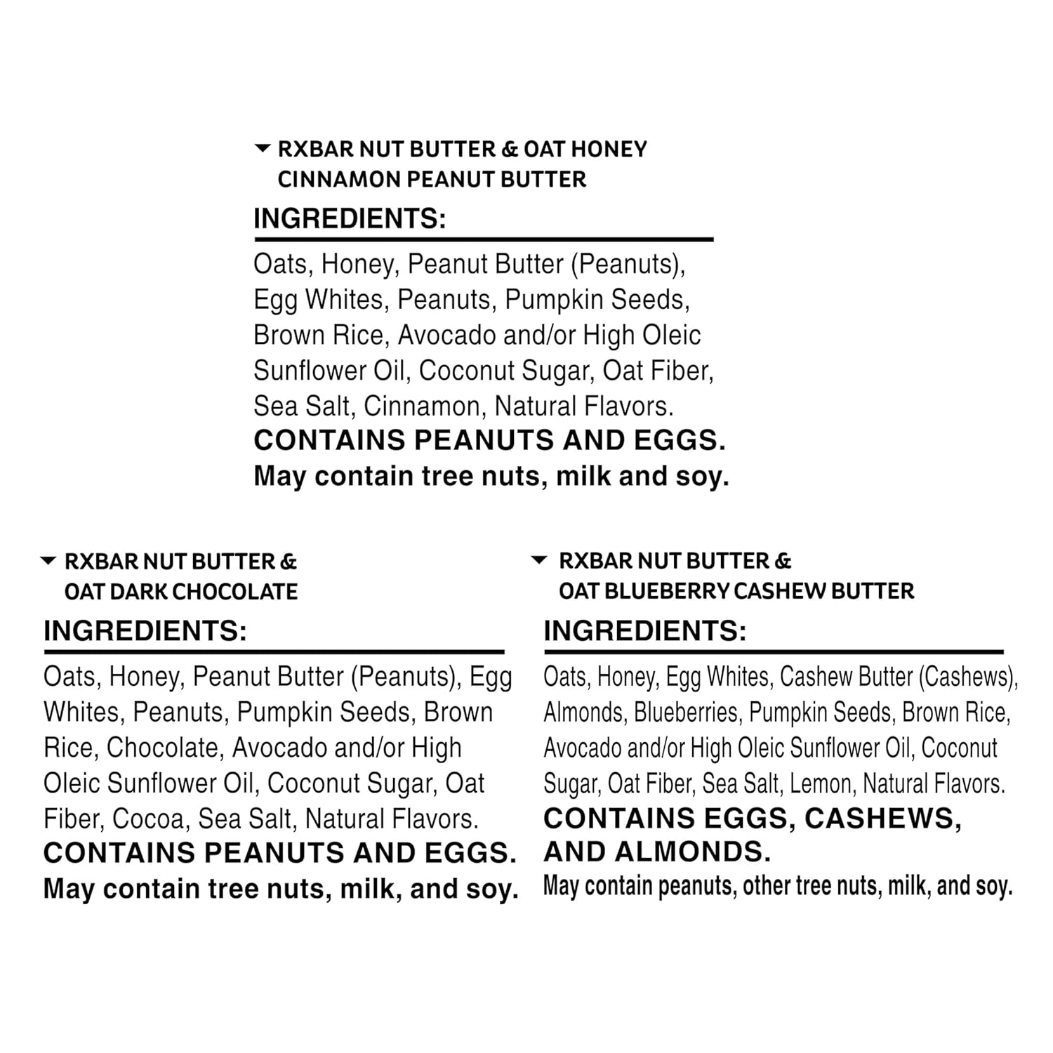 RXBAR Nut Butter and Oat Protein Bars, Protein Snack, Snack Bars, Variety Pack (3 Boxes, 15 Bars) view 3