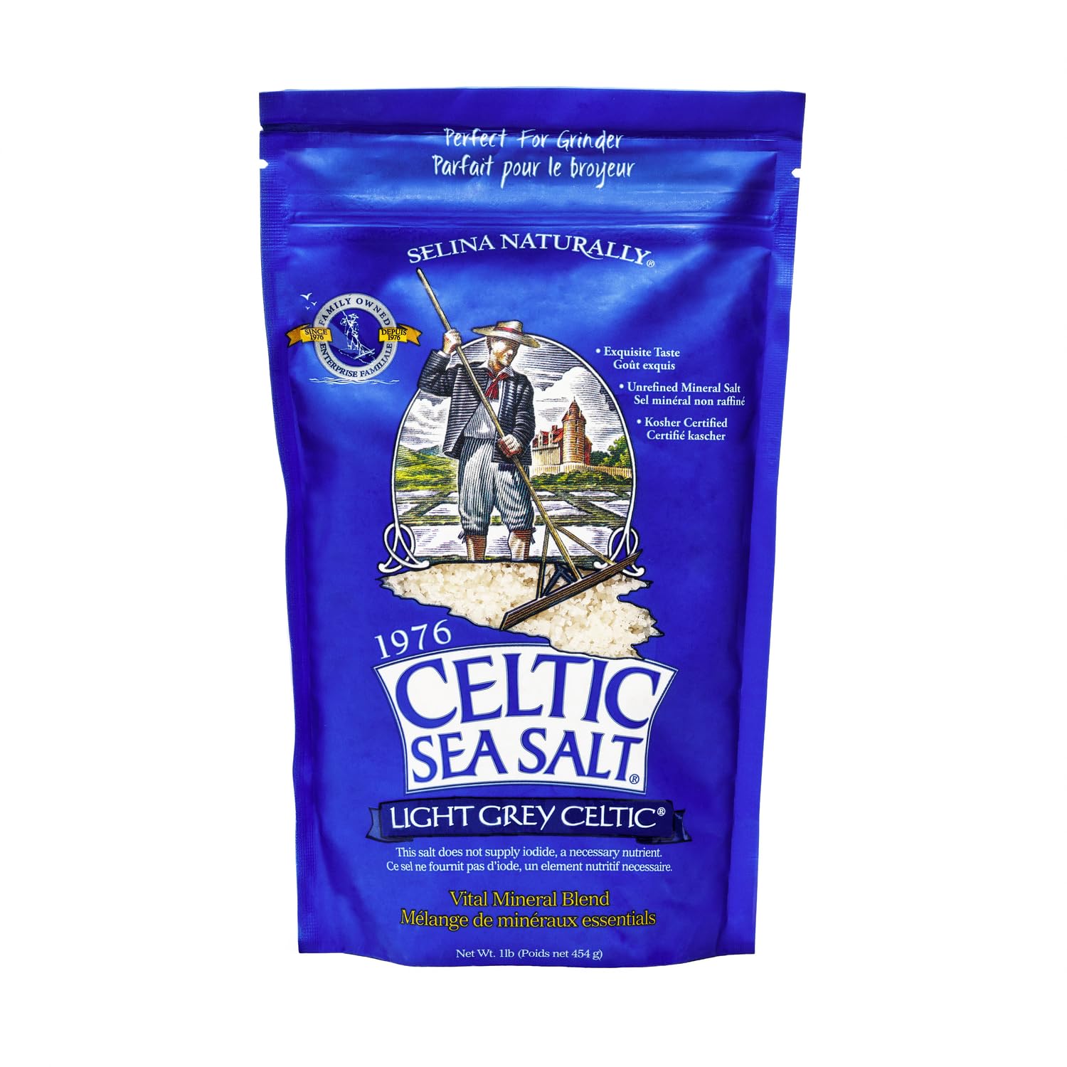 Celtic Sea Salt Light Grey Coarse - 1 lb