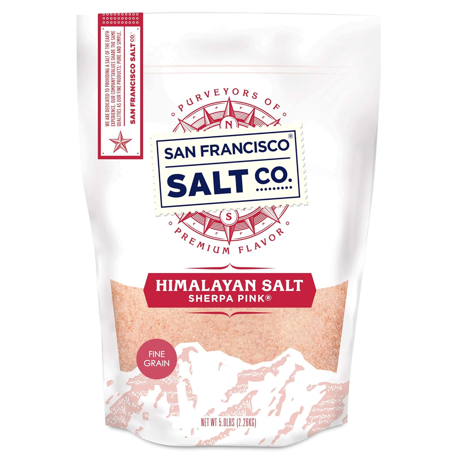 Sherpa Pink Himalayan Salt Fine Grain - 5 lbs