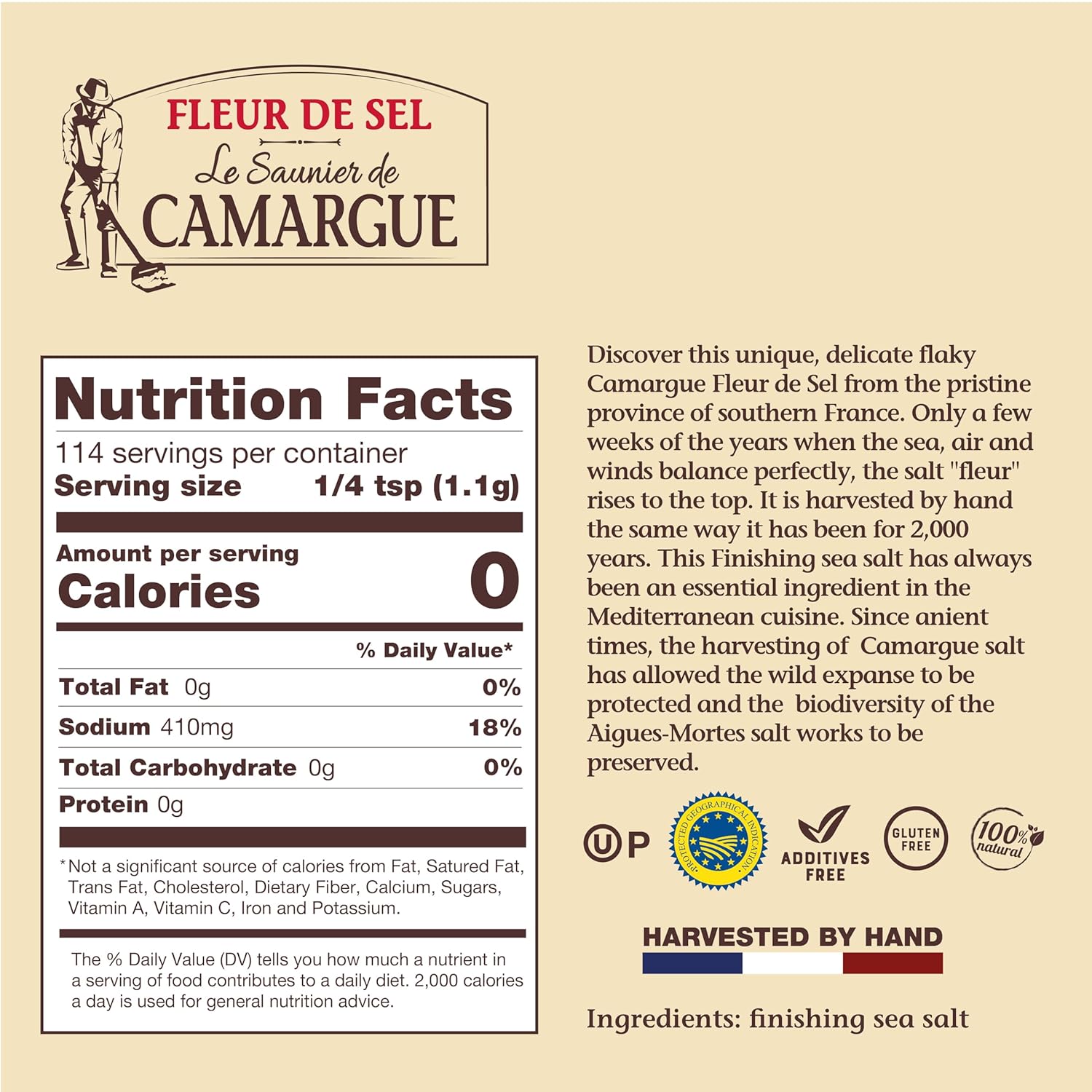 Le Saunier de Camargue Fleur de Sel - 4.4 oz view 2