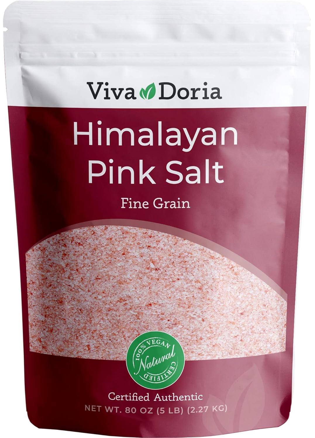 Viva Doria Himalayan Pink Salt Fine Grain - 5 lbs