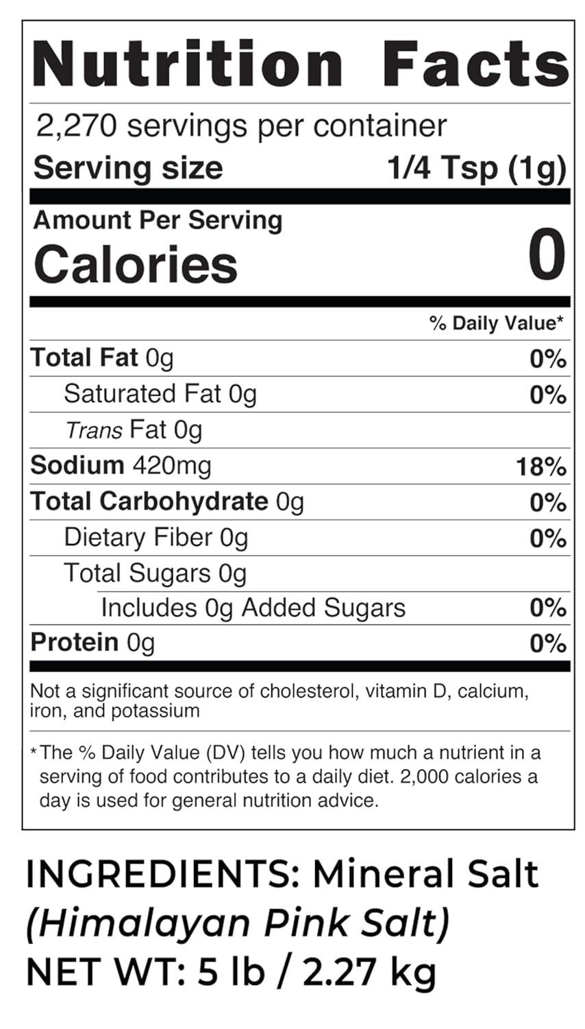 Viva Doria Himalayan Pink Salt Fine Grain - 5 lbs view 3