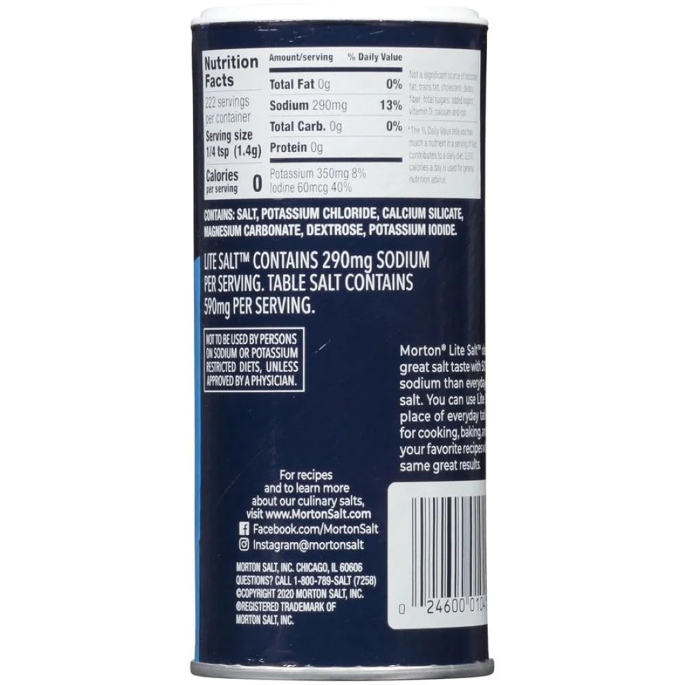 Morton Lite Salt 12-Pack - 11 oz each view 3