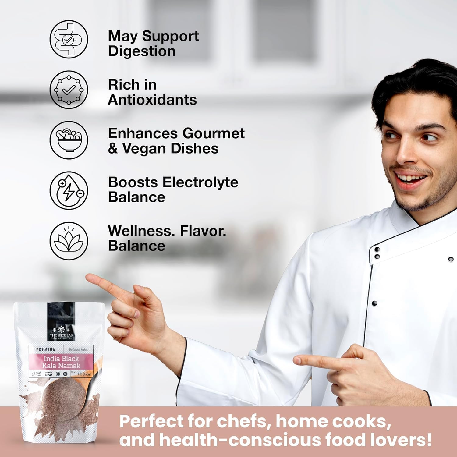 The Spice Lab Kala Namak Black Salt - 6 oz view 3