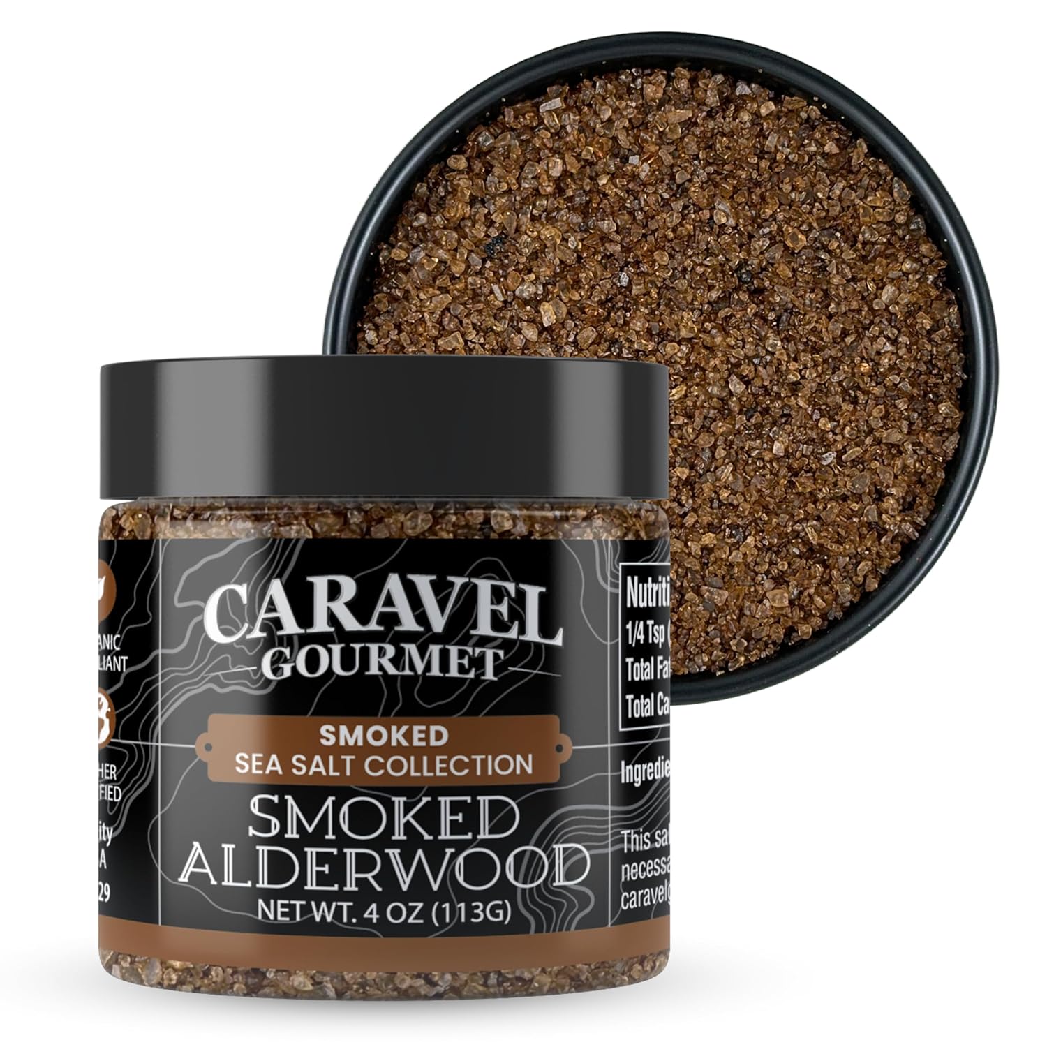 Caravel Gourmet Smoked Alderwood Sea Salt - 4 oz