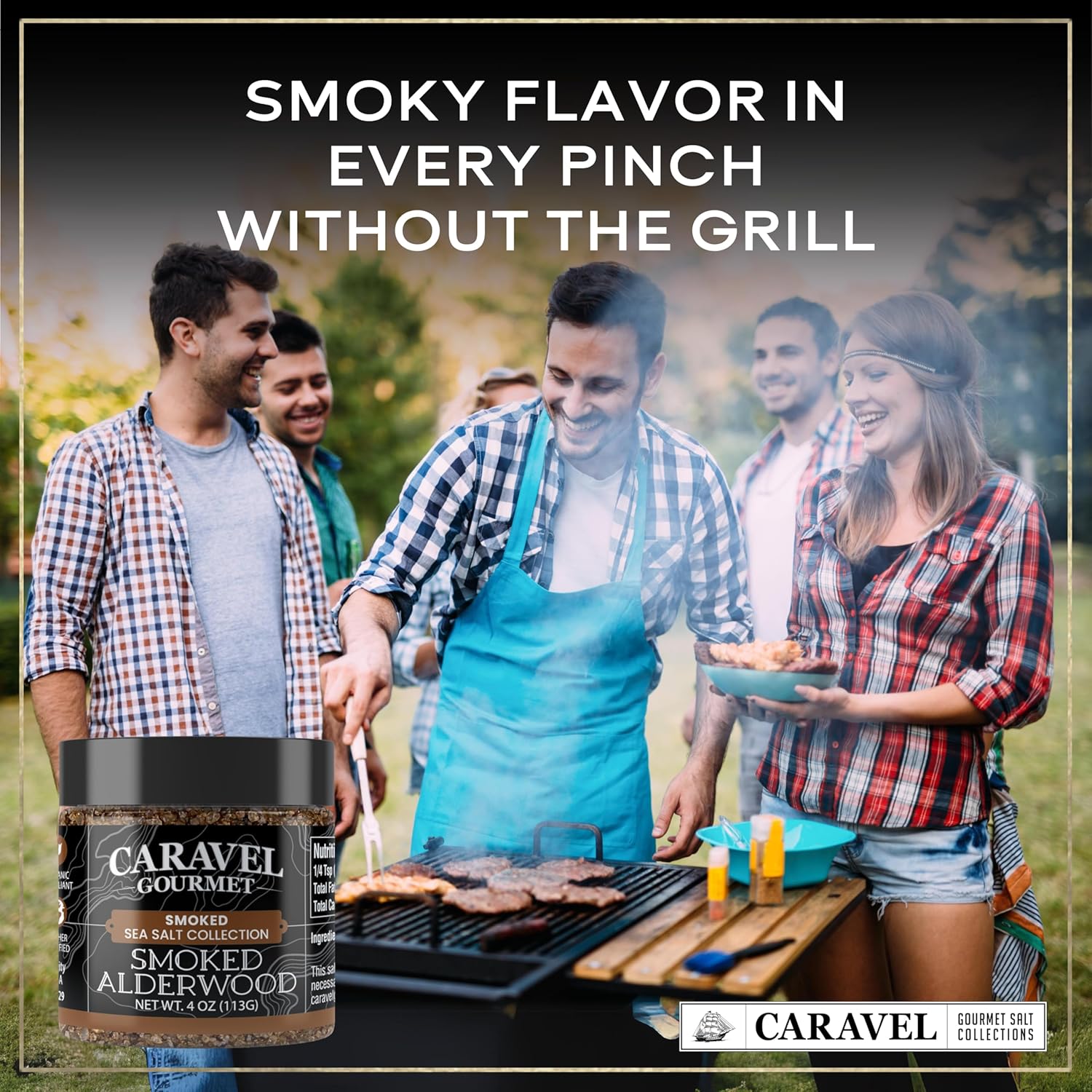 Caravel Gourmet Smoked Alderwood Sea Salt - 4 oz view 4