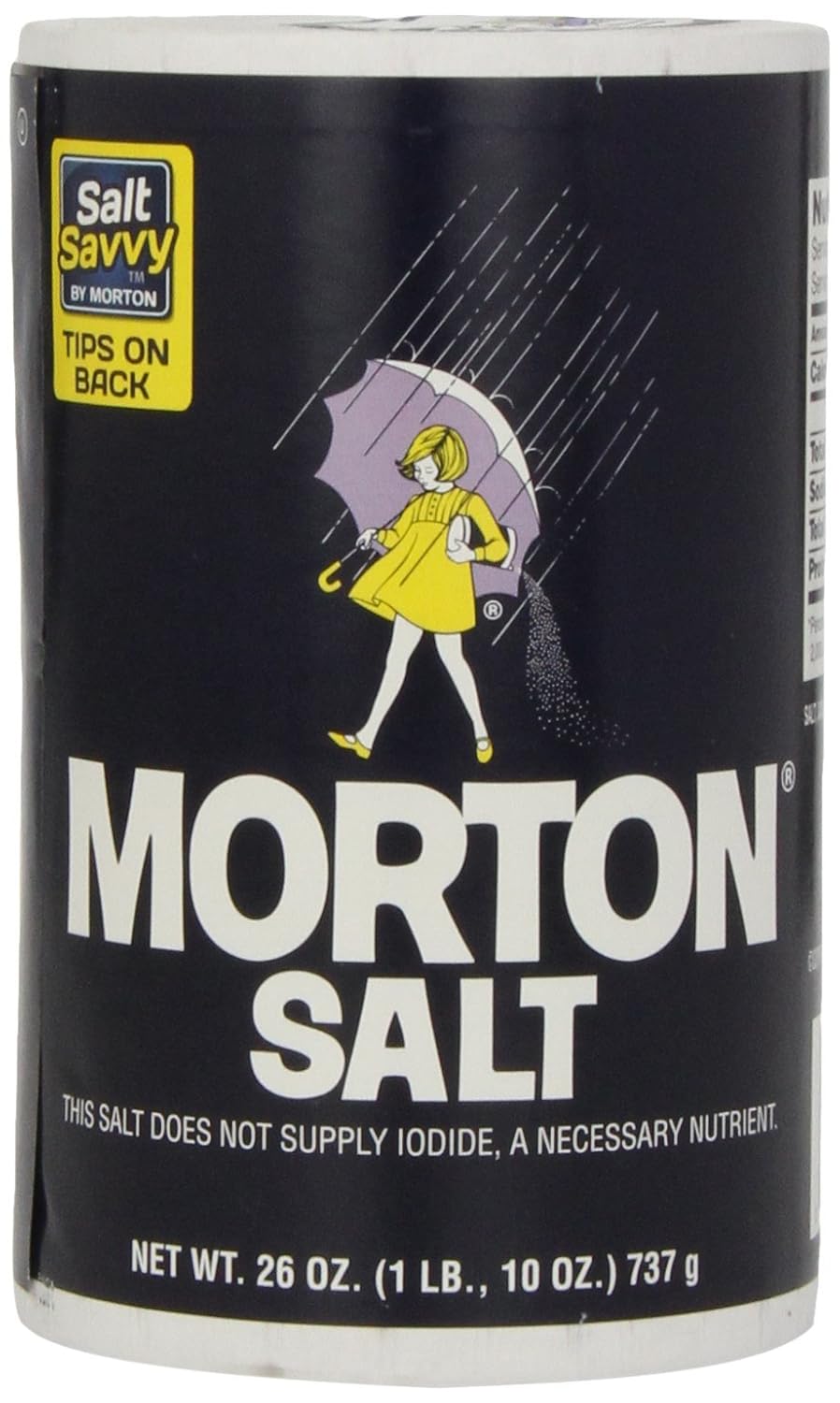 Morton Plain Table Salt - 26 oz