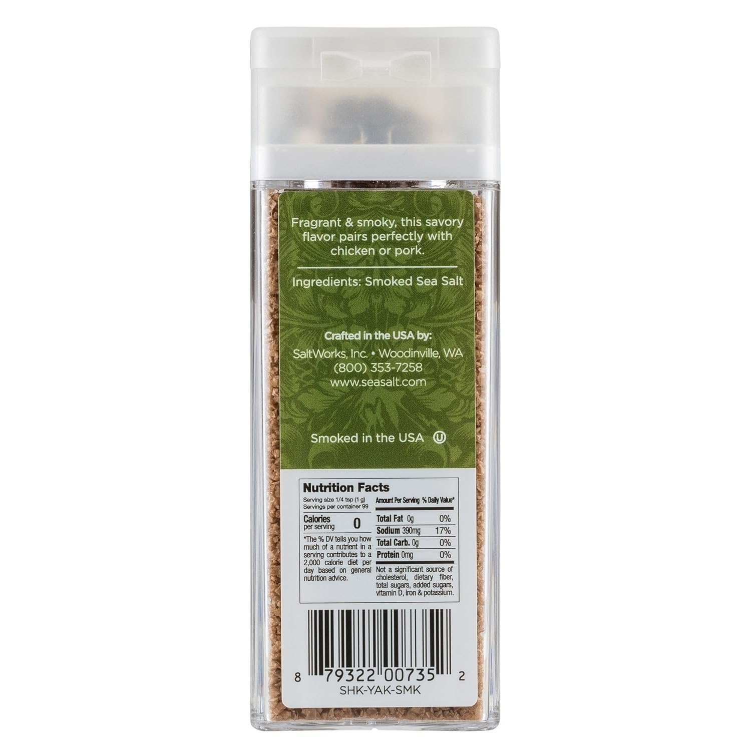 SaltWorks Smoked Applewood Sea Salt - 4 oz view 2