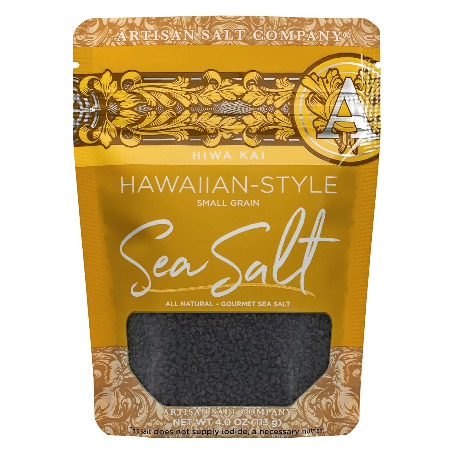 Hawaiian Black Lava Sea Salt - 4 oz