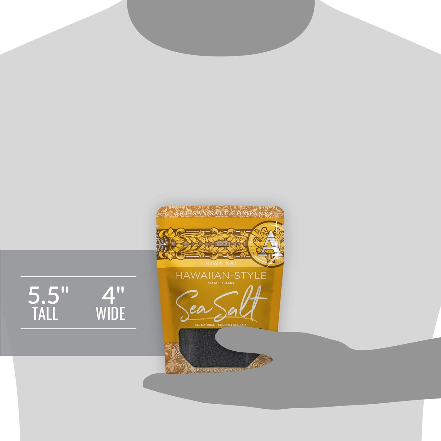 Hawaiian Black Lava Sea Salt - 4 oz view 4