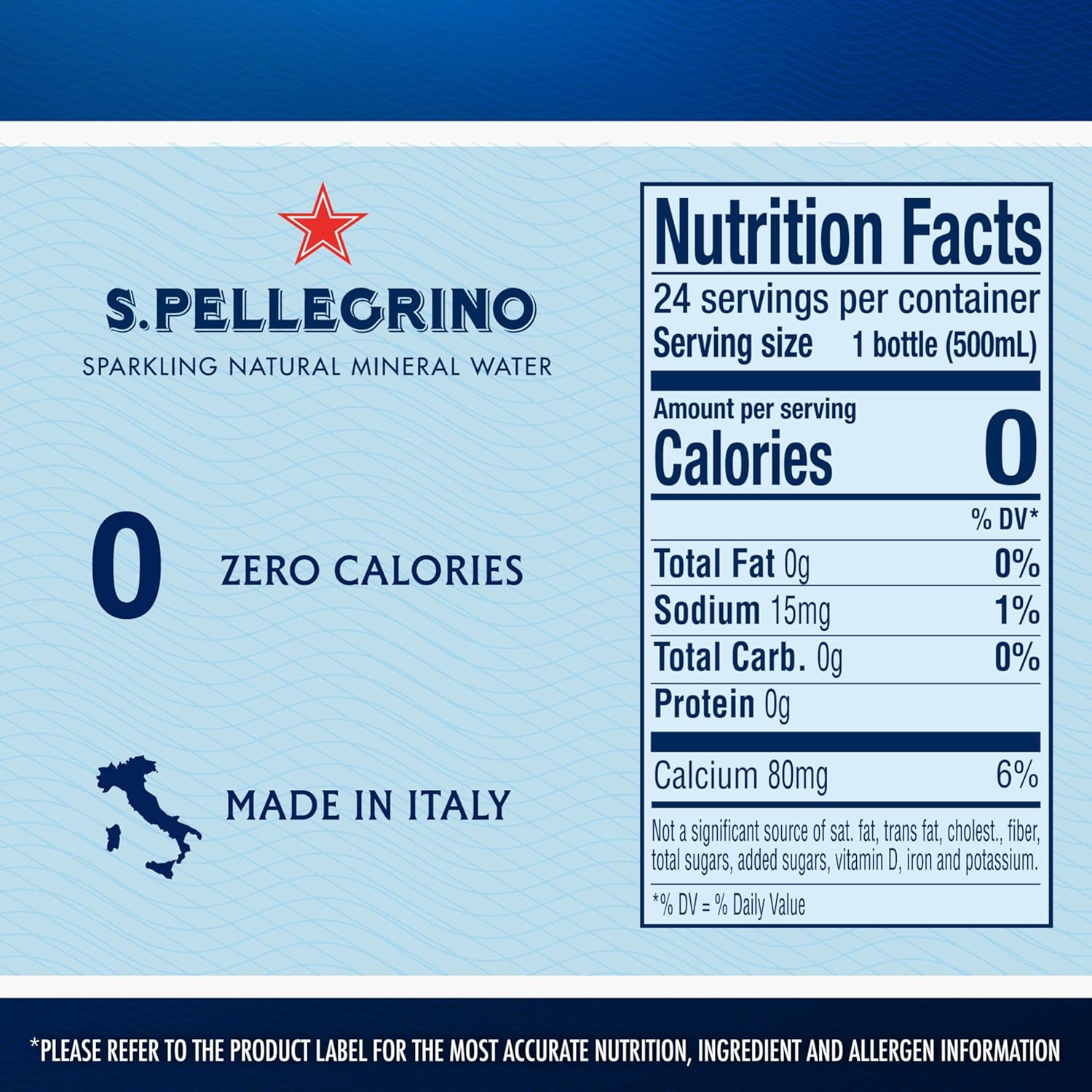 San Pellegrino Sparkling Natural Mineral Water, 25.3-ounce glass bottles (Pack of 12) view 2