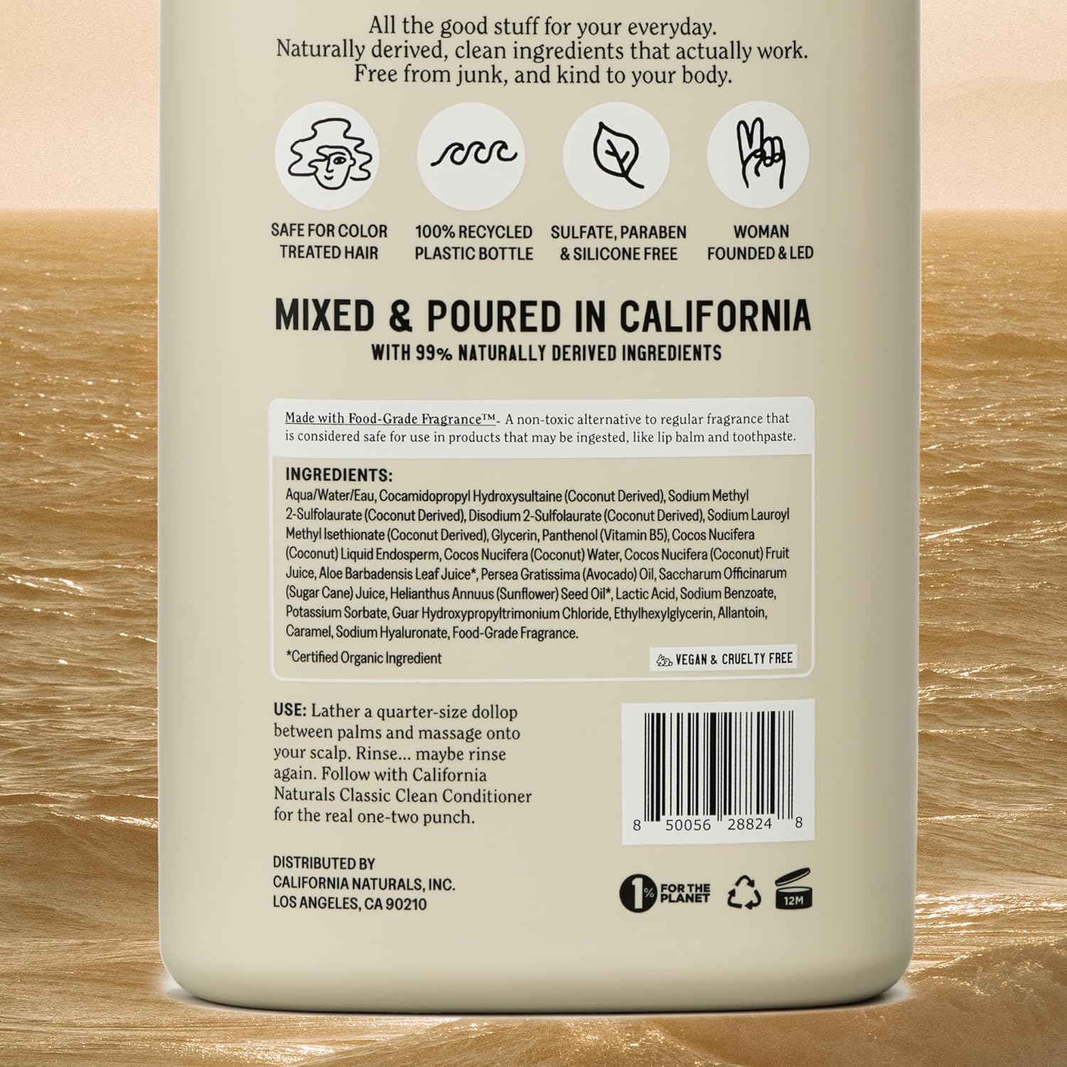 California Naturals Coconut Shampoo view 2