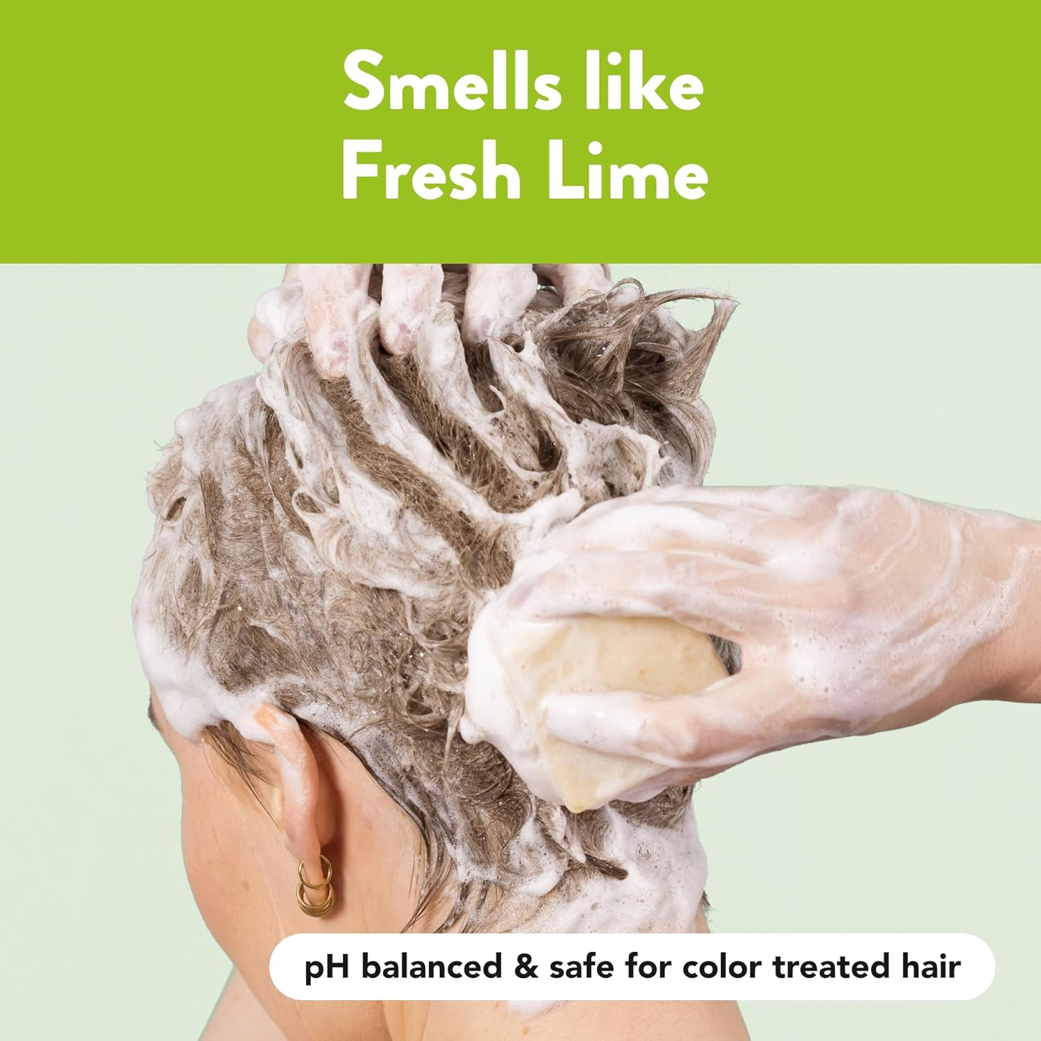 Ethique Heali Kiwi Shampoo Bar view 4