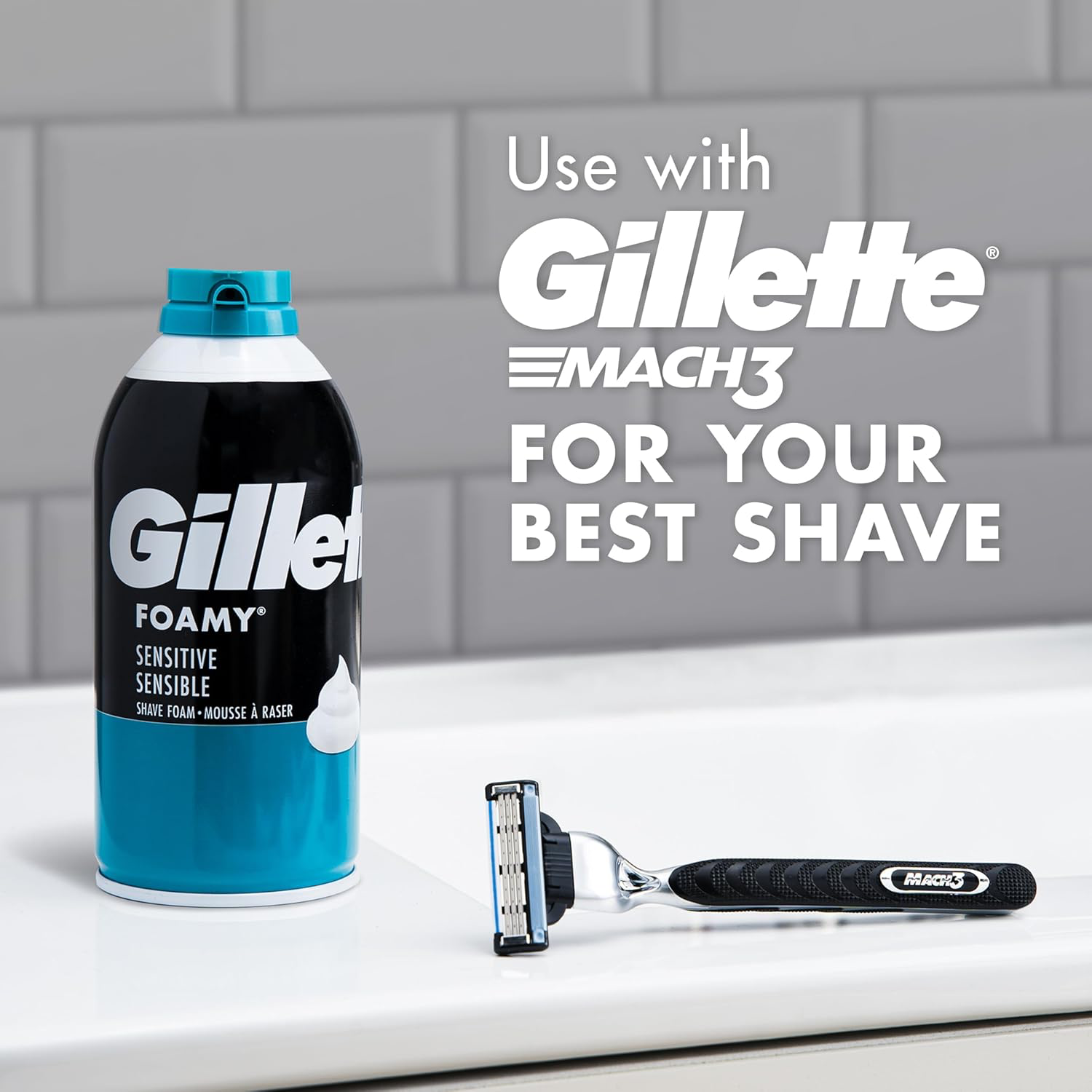 Gillette Foamy Shaving Cream - Sensitive Skin view 3