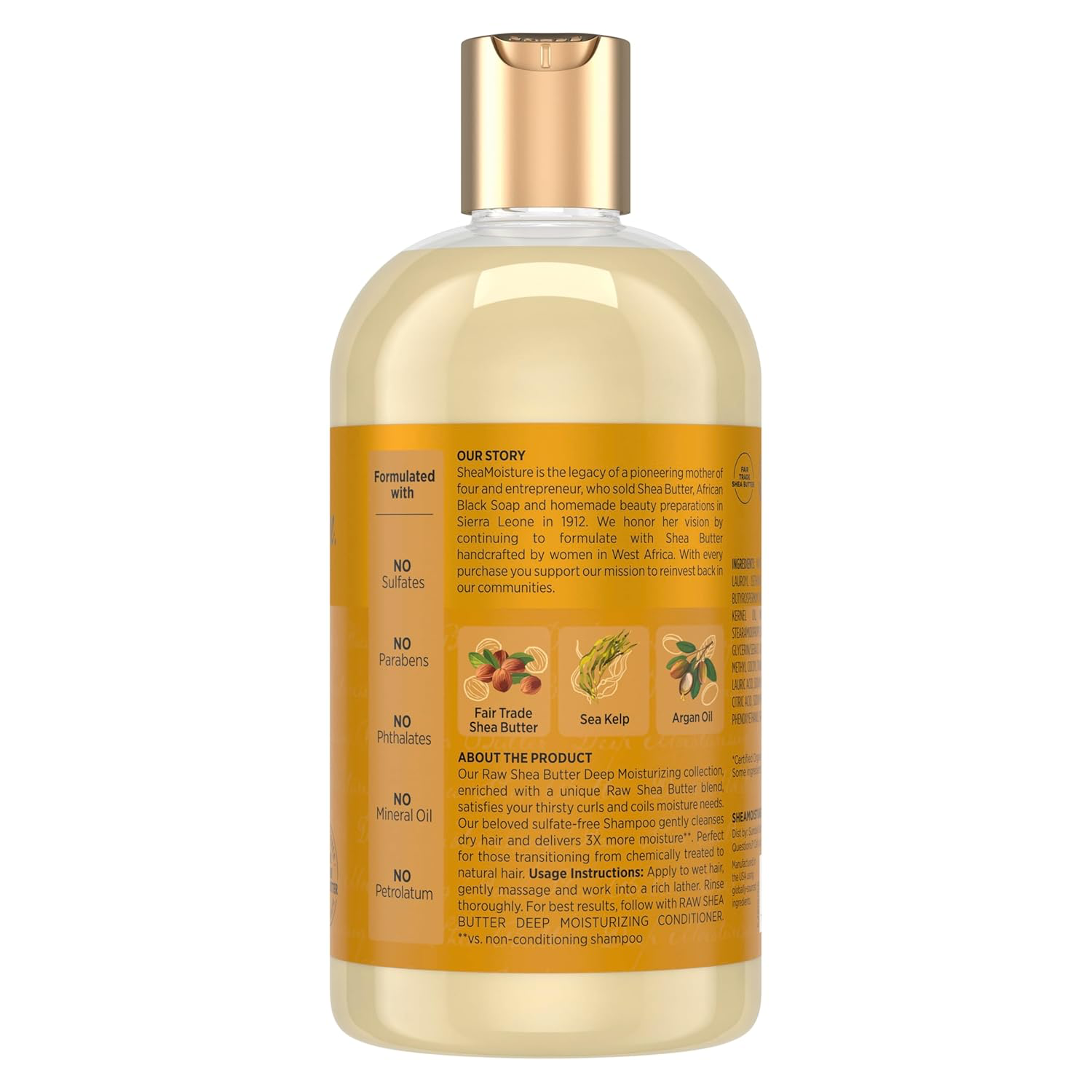 SheaMoisture Raw Shea Butter Deep Moisturizing Shampoo view 2