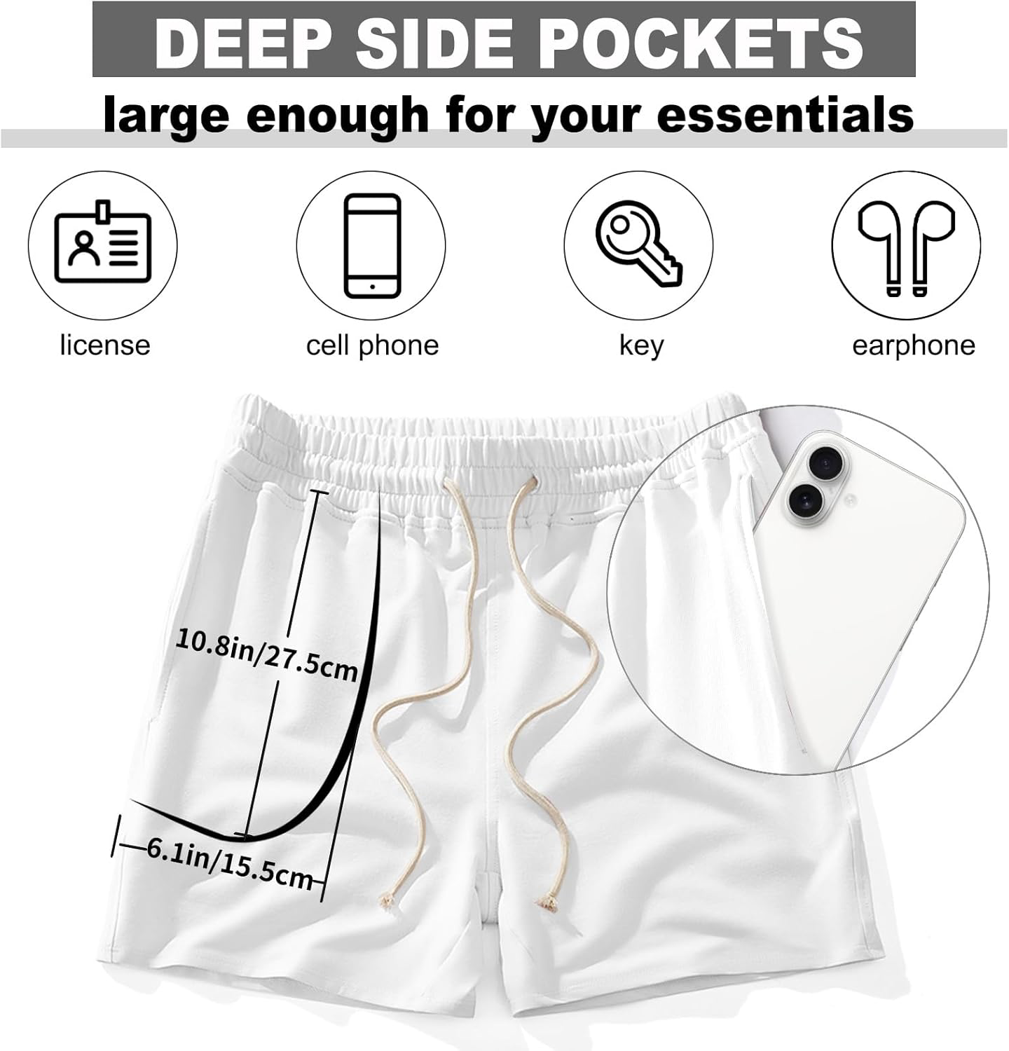 AIMPACT Mens Workout Sweat Shorts view 4